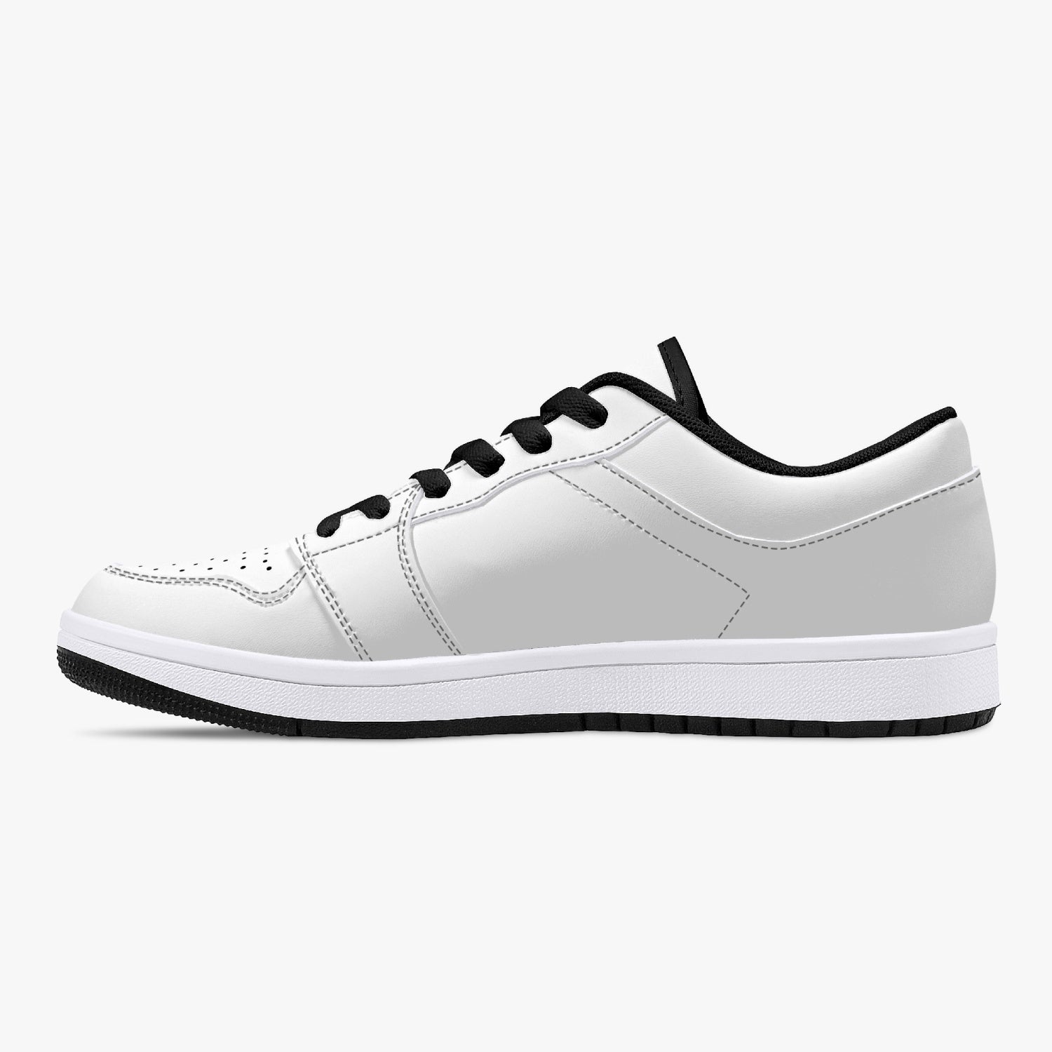 White Nunchucks Low-Top Leather Sneakers