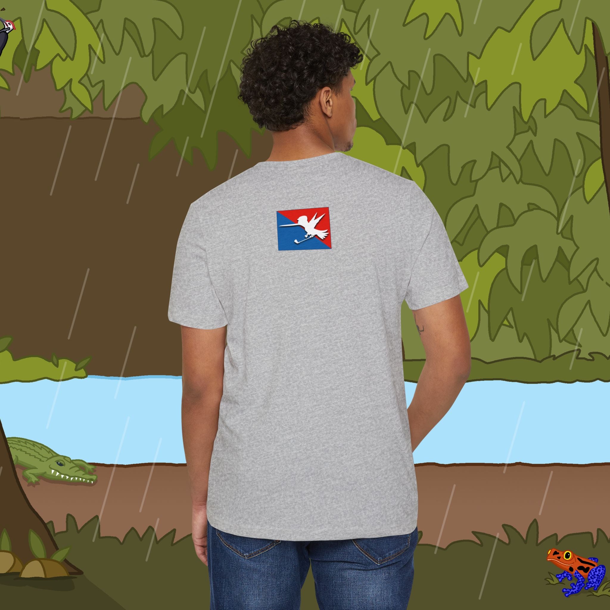 Golfer Logo Recycled Organic T-Shirt