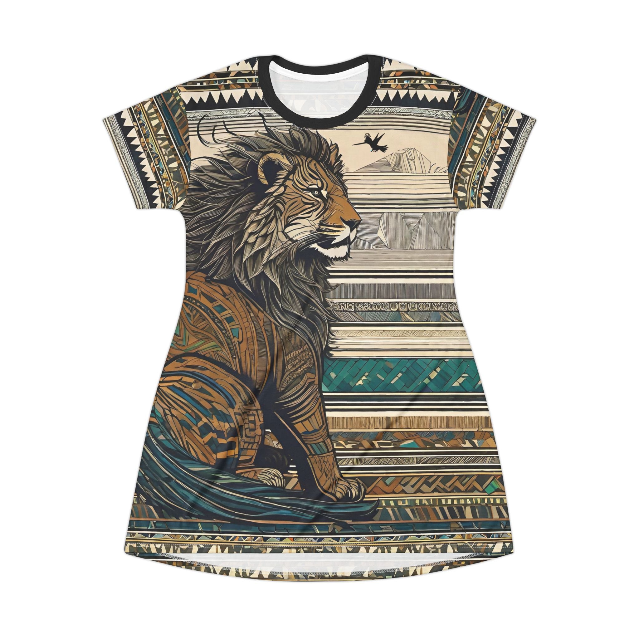 Lion Diamond Ring T-Shirt Dress