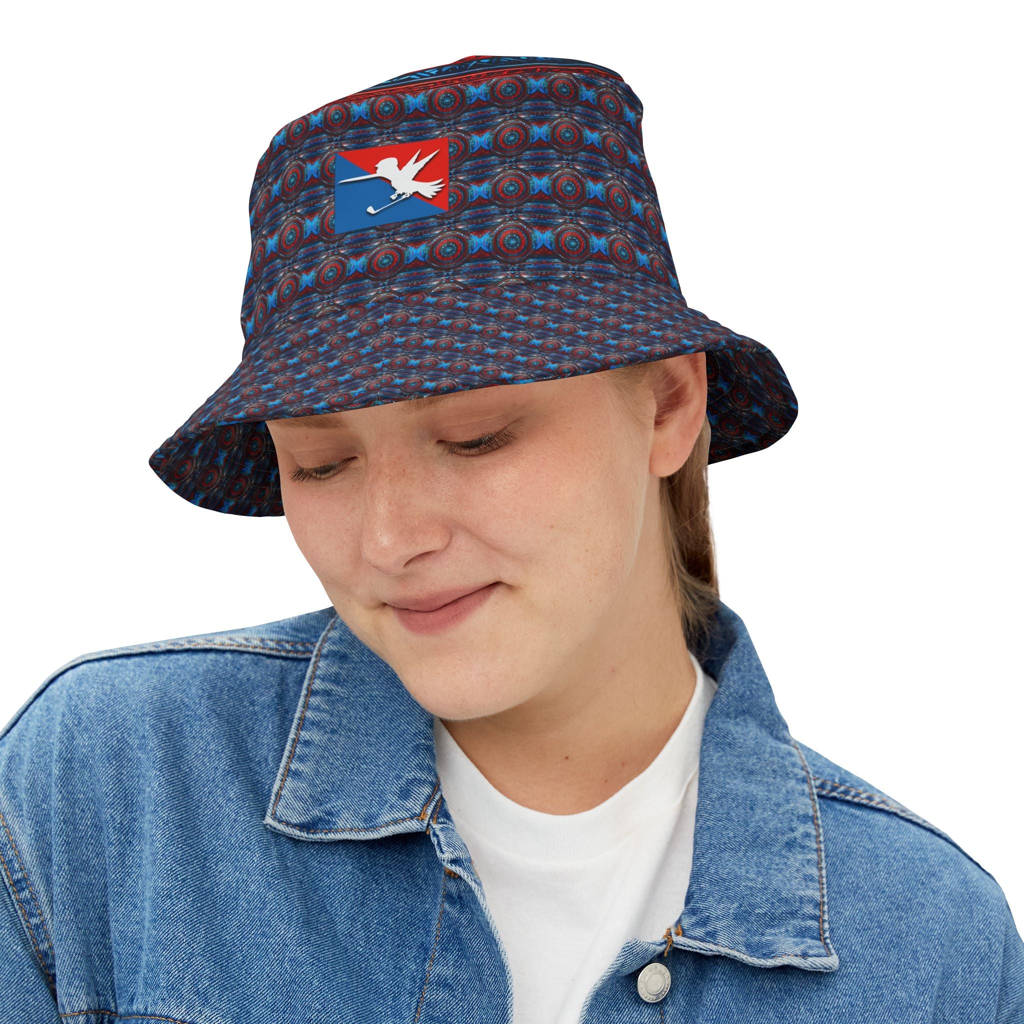 Tribal Shield Golf Bucket Hat