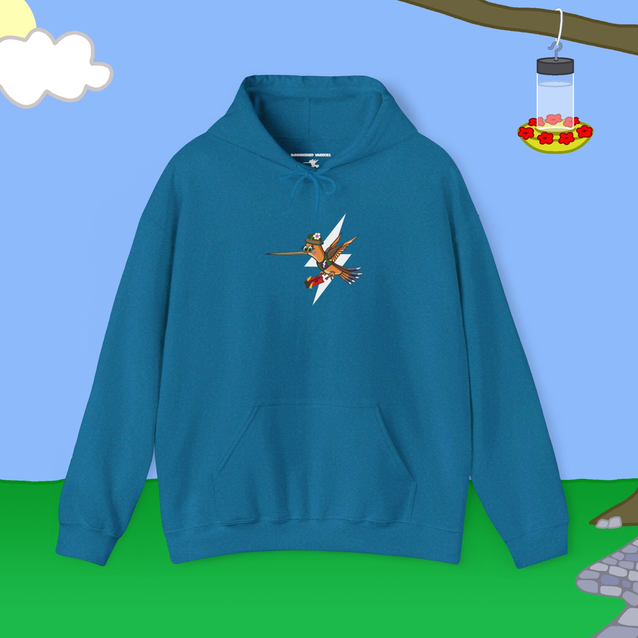 Hummingbird Warriors Chocolate Bar Heavy Blend™ Hooded Sweatshirt