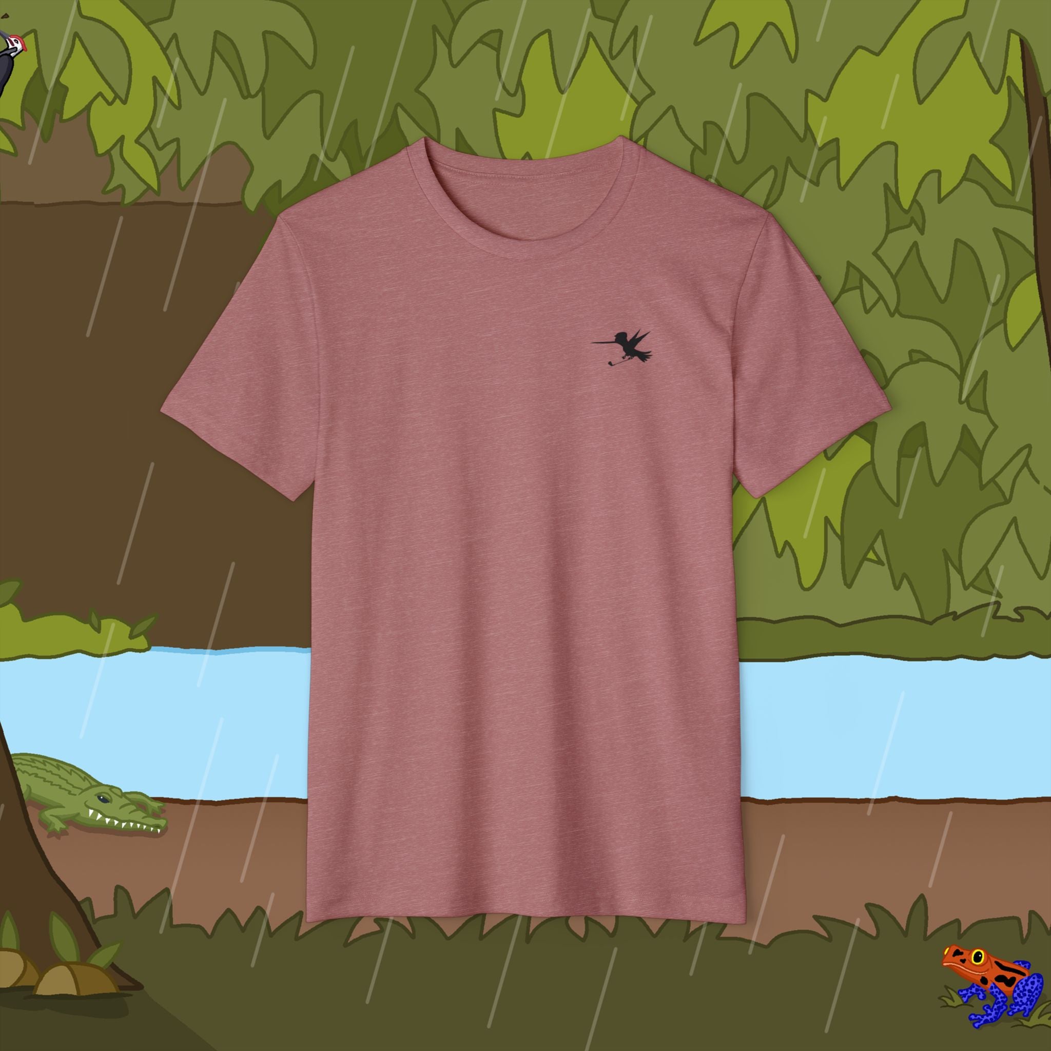 Golfer Logo Recycled Organic T-Shirt