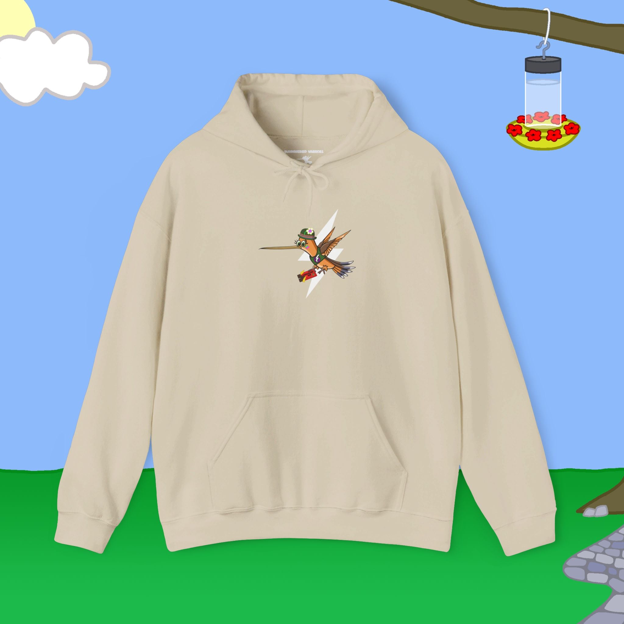 Hummingbird Warriors Chocolate Bar Heavy Blend™ Hooded Sweatshirt