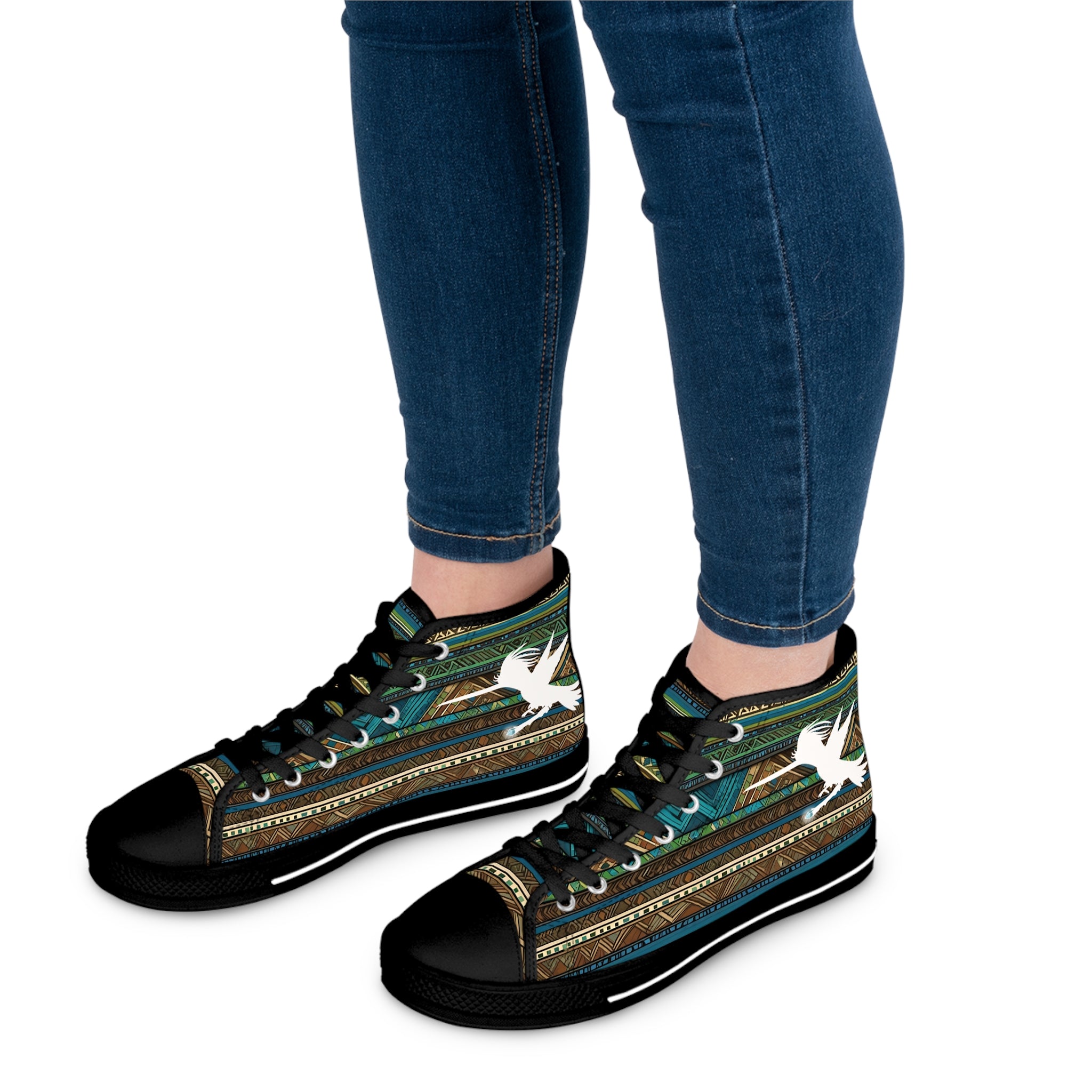 Tribal Wizard Wand Women's High Top Sneakers