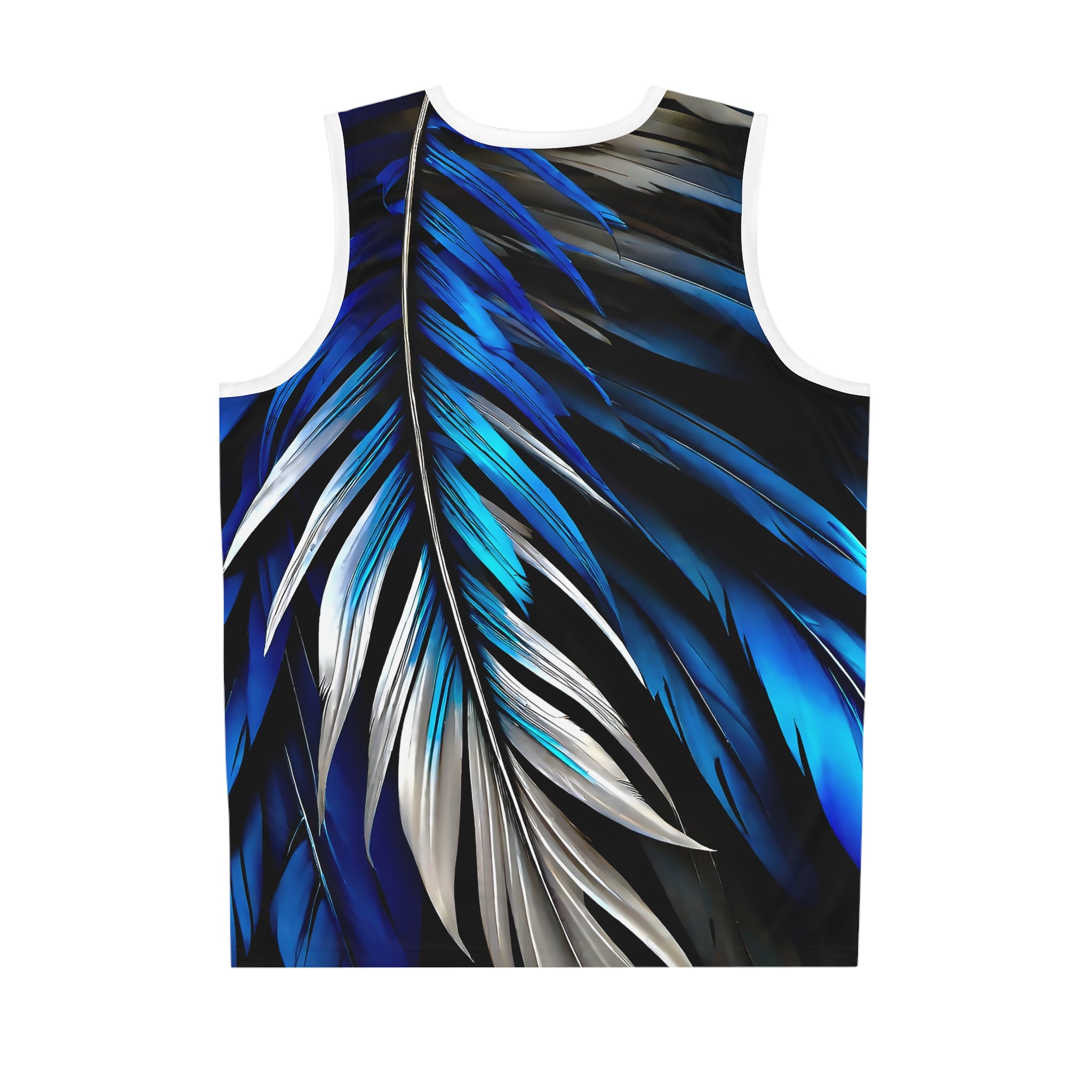 Blue White Feathers Golf Tank