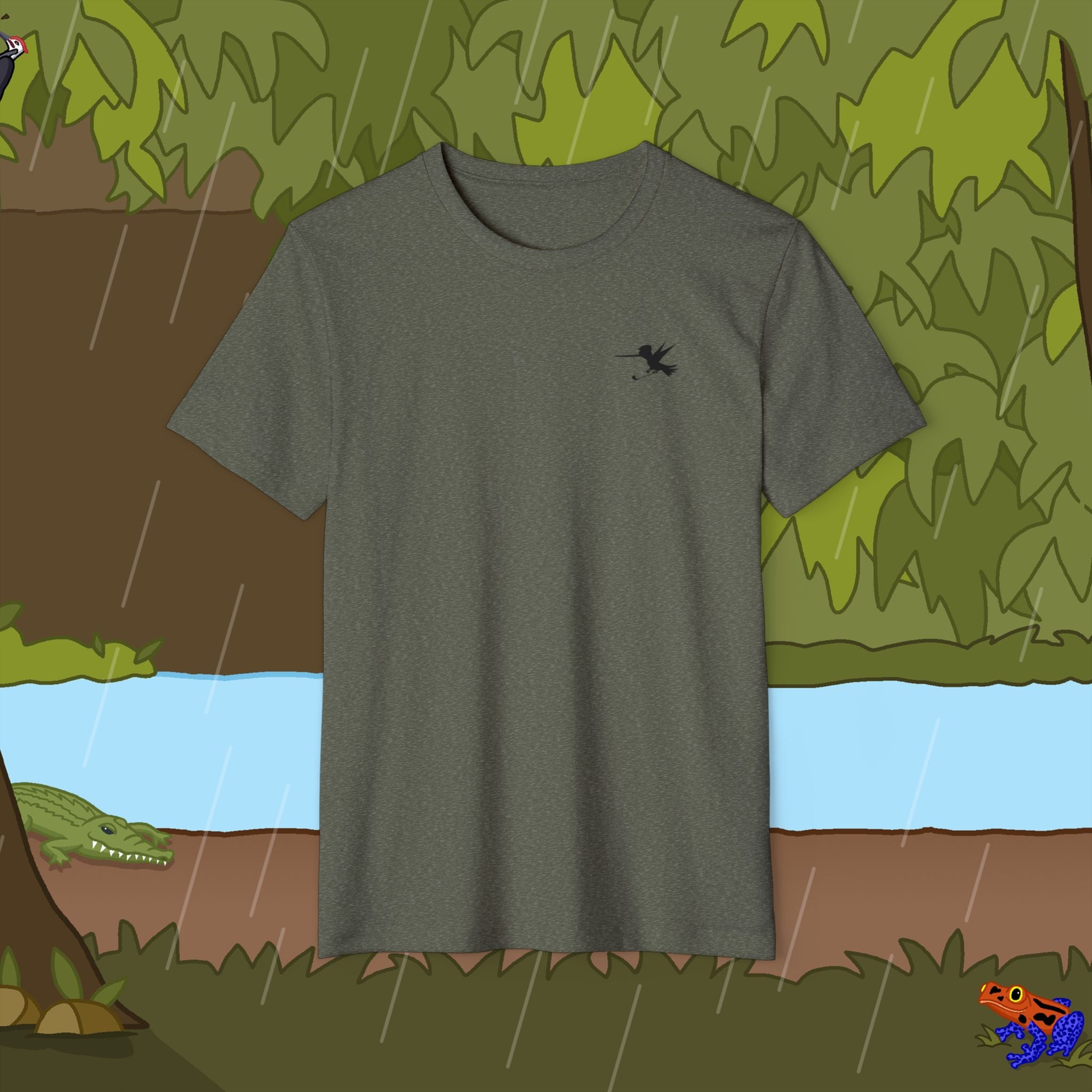 Golfer Logo Recycled Organic T-Shirt