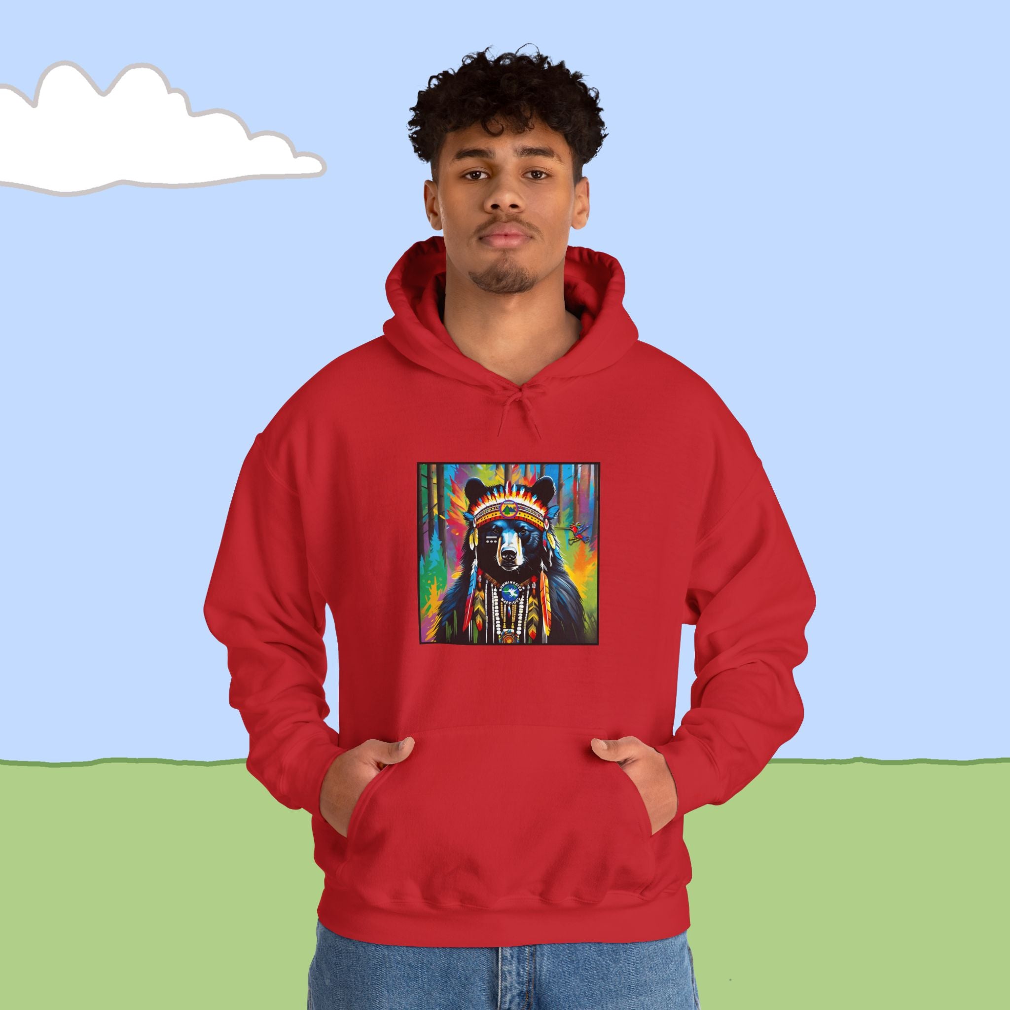 Black Bear  Heavy Blend™ Hooded Sweatshirt