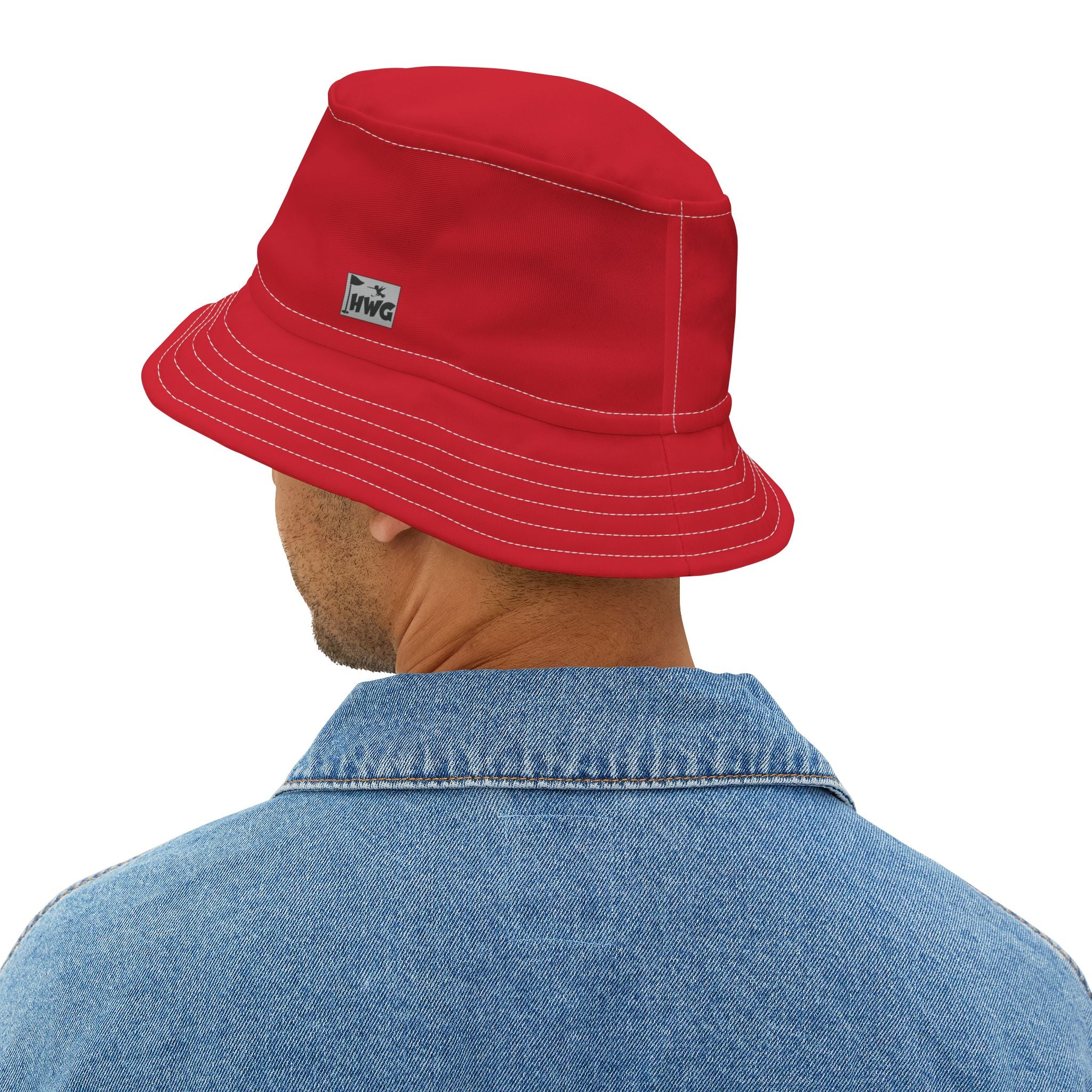 Red Golf Bucket Hat