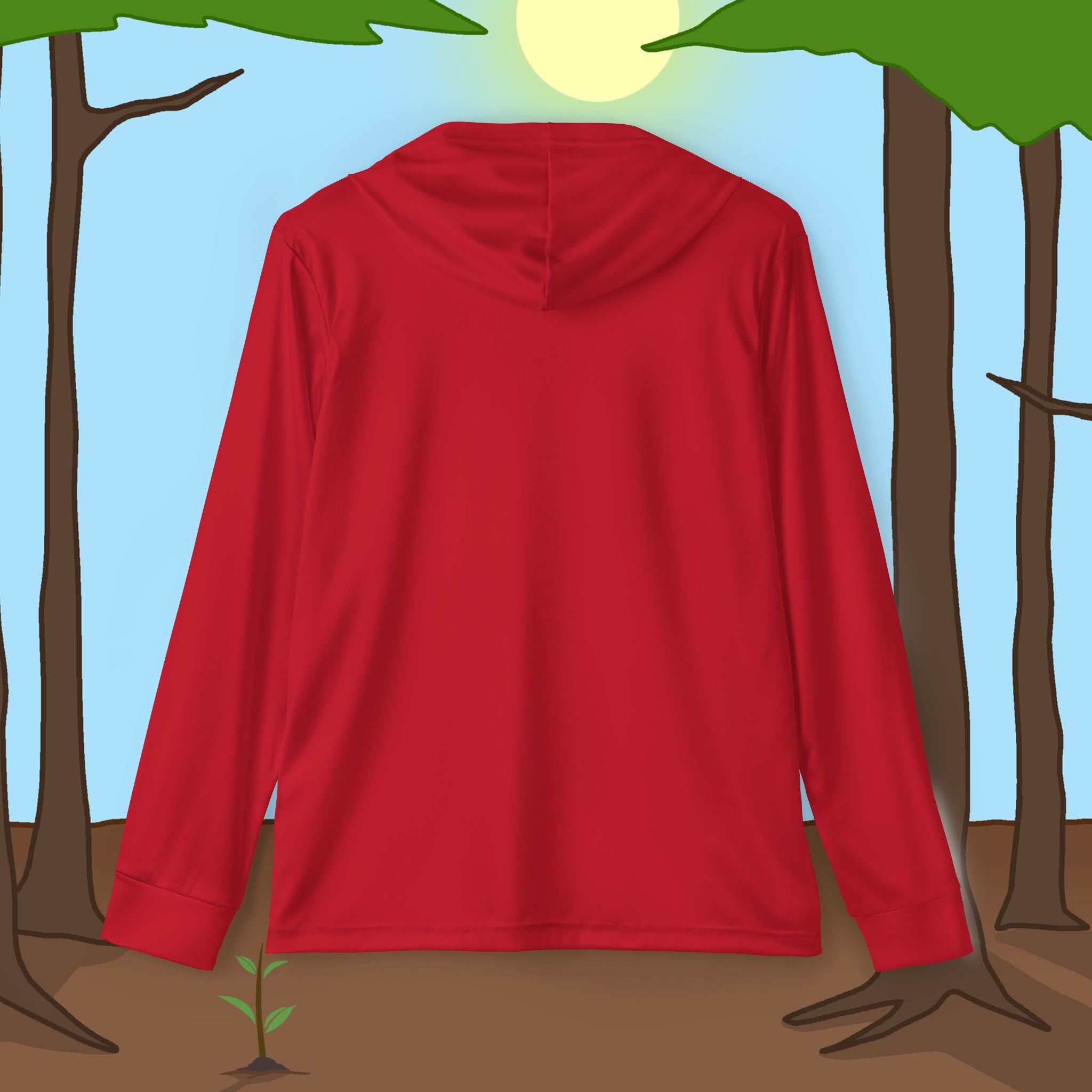 Red Warmup Sports Hoodie