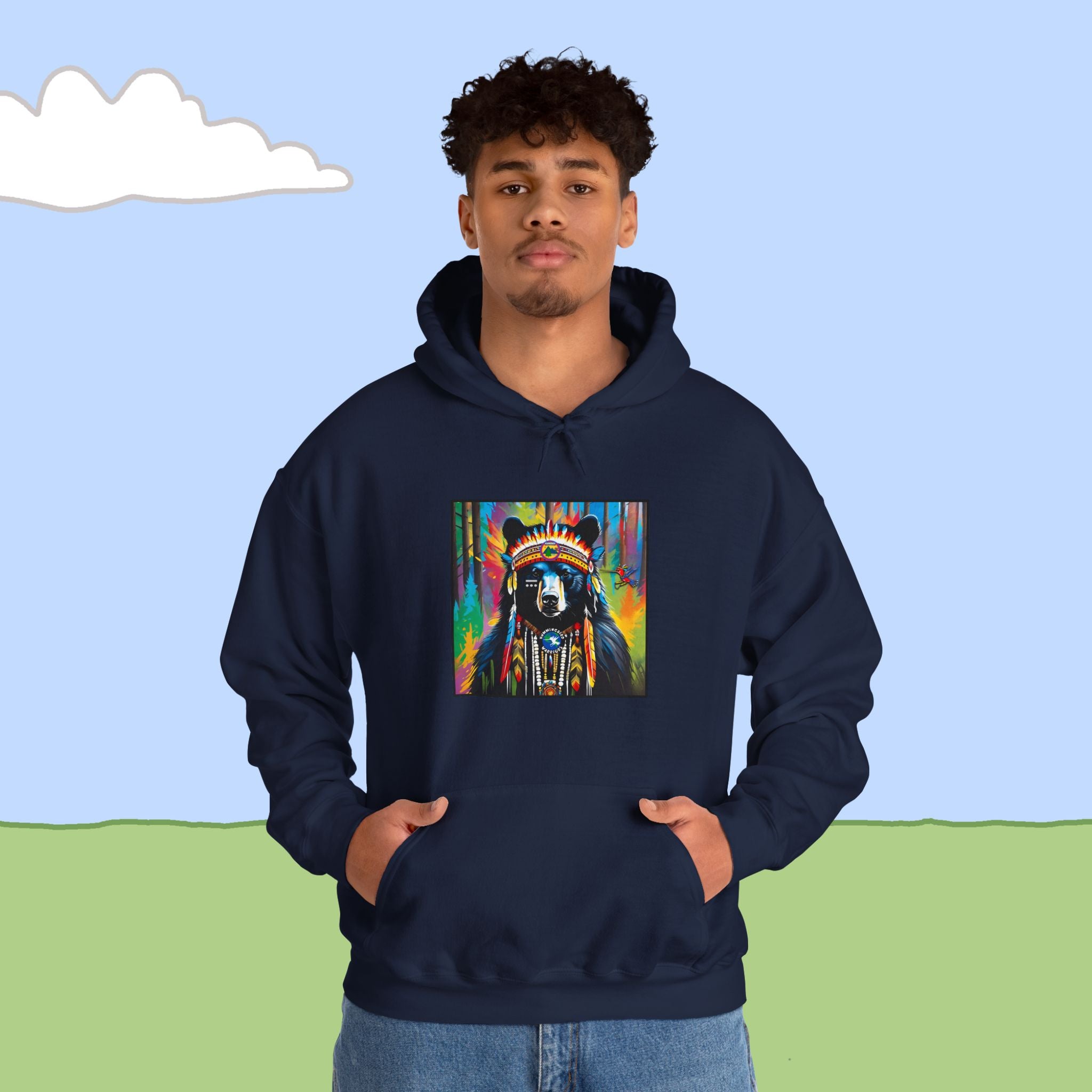 Black Bear  Heavy Blend™ Hooded Sweatshirt