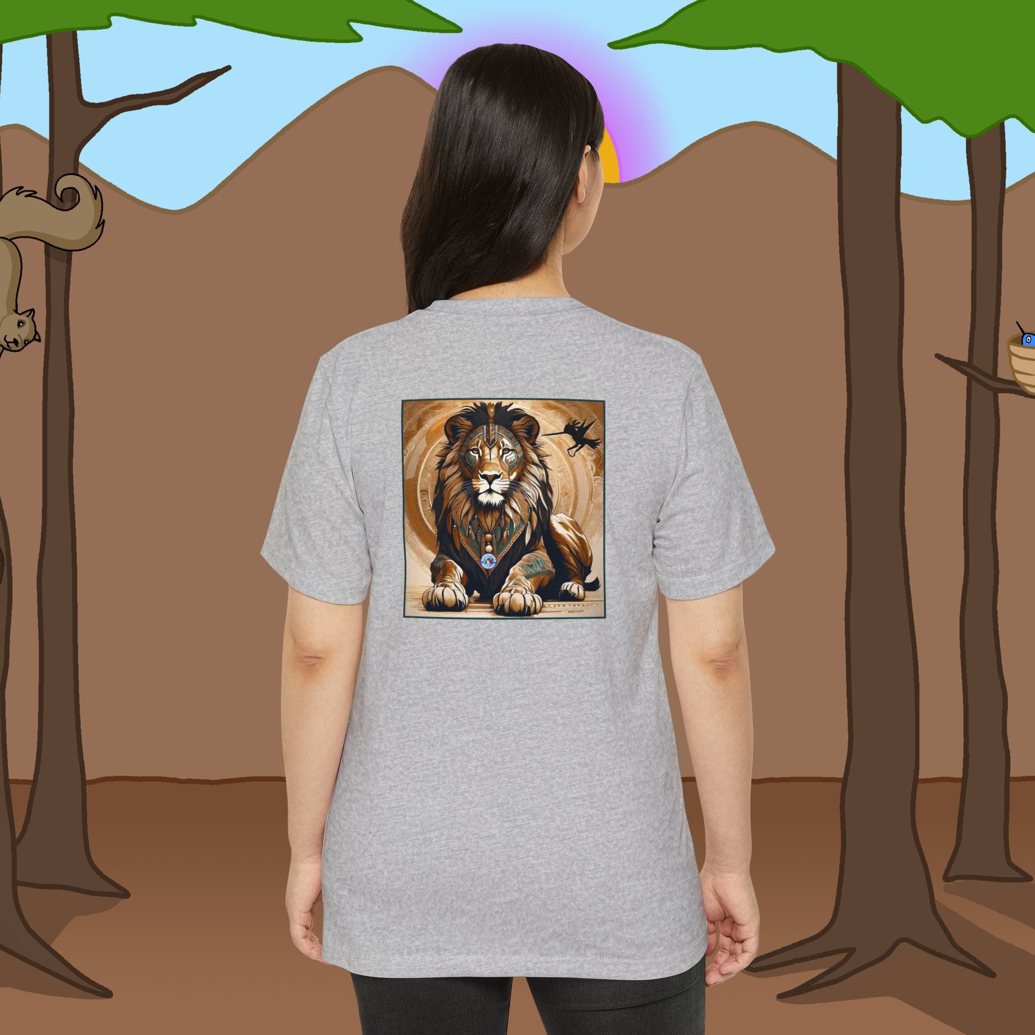 Lion Recycled Organic Loose Fit T-Shirt