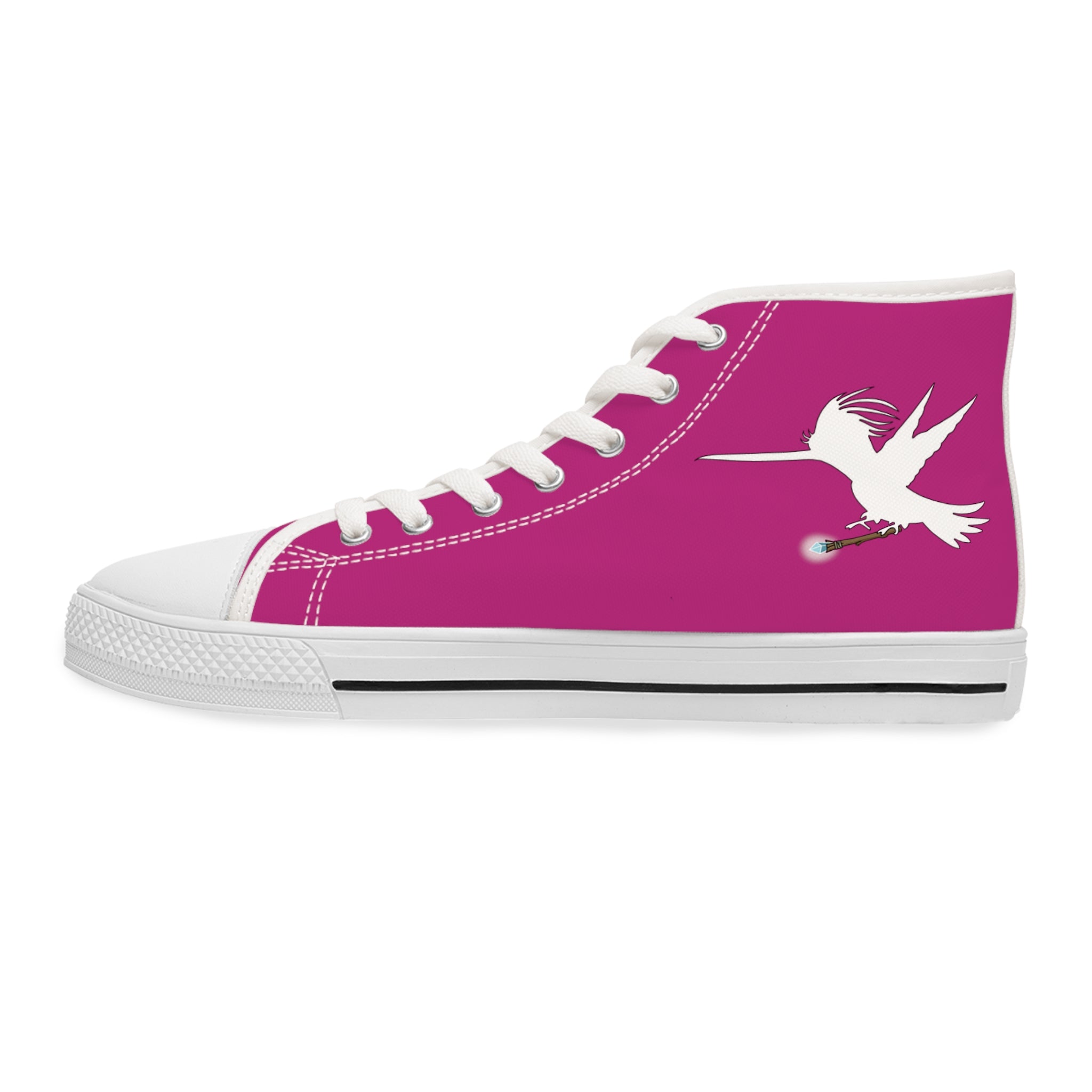 Fusia Wizard Wand Women's High Top Sneakers