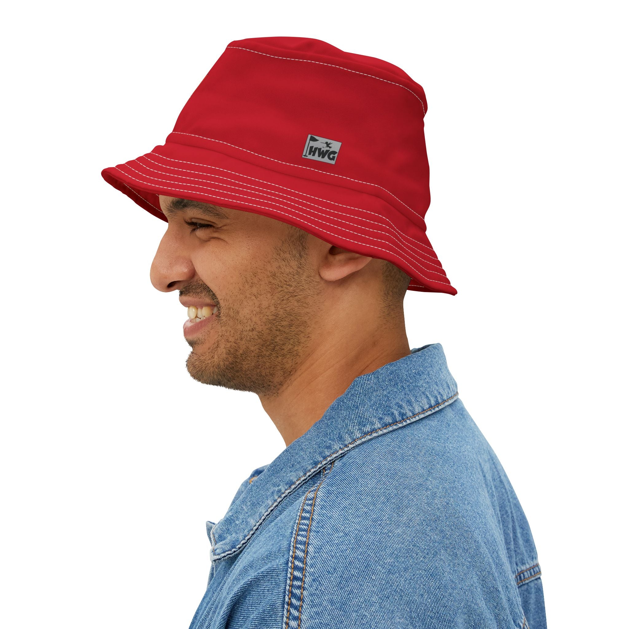 Red Golf Bucket Hat