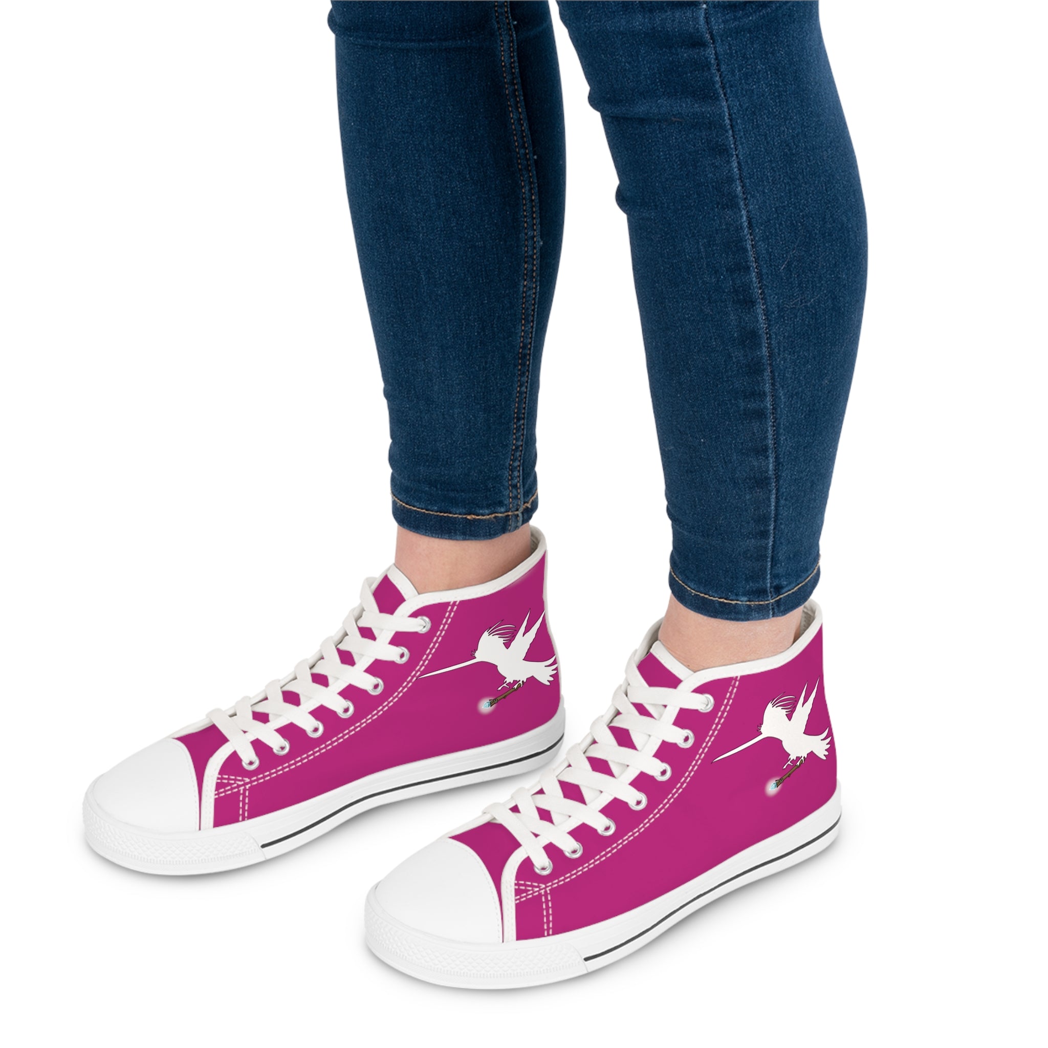 Fusia Wizard Wand Women's High Top Sneakers