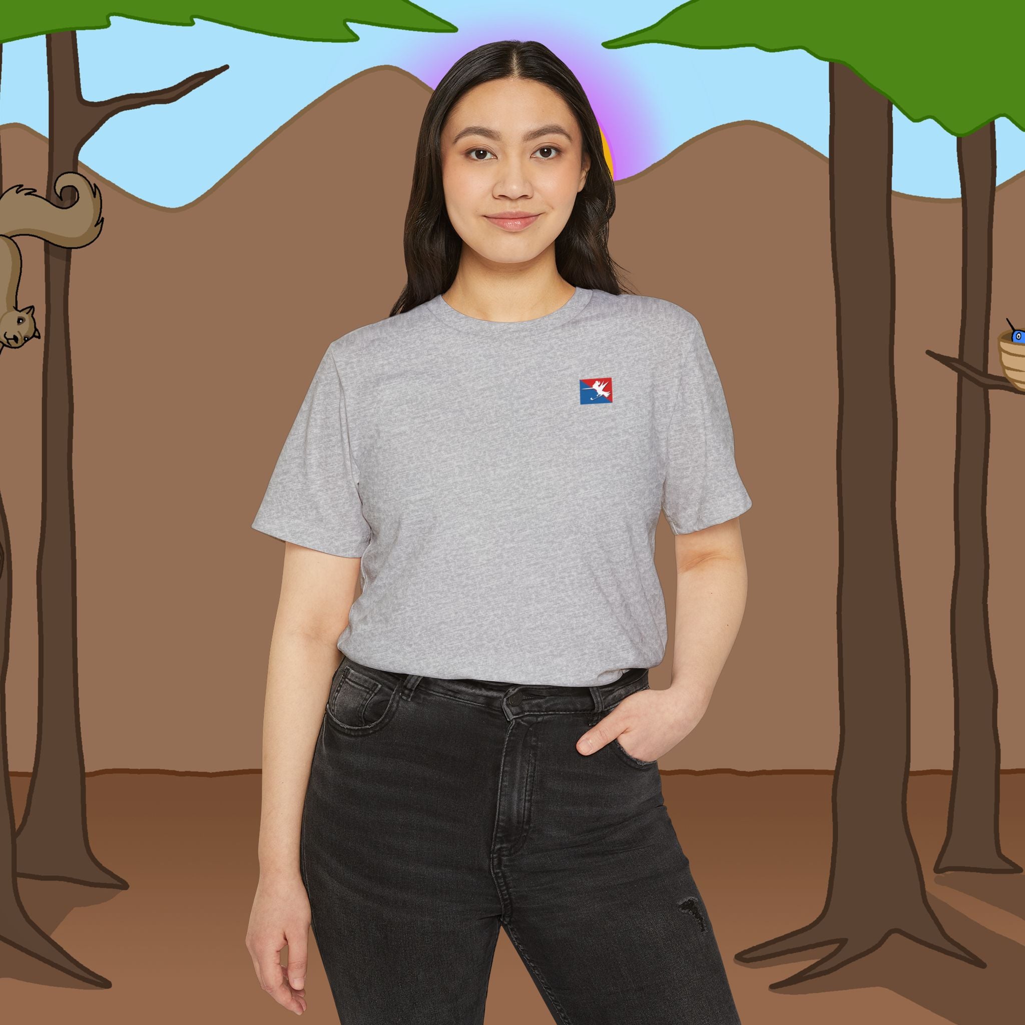 Golf Logo Recycled Organic Loose Fit T-Shirt