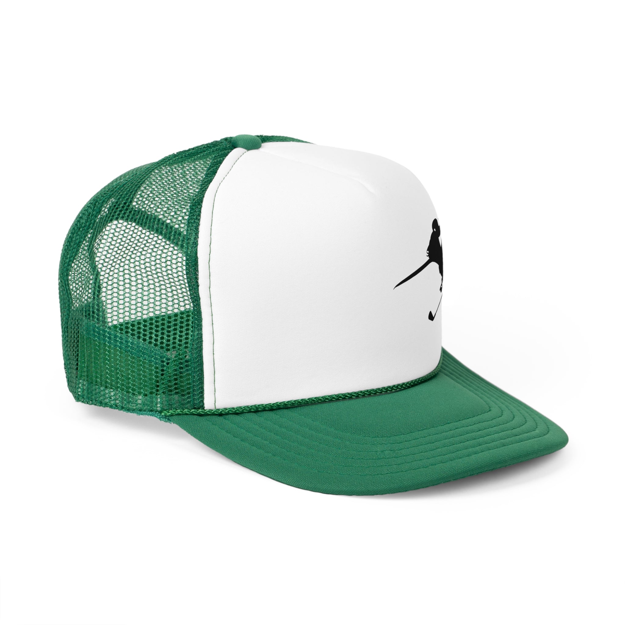 Golf Girl Silhouette Trucker Caps