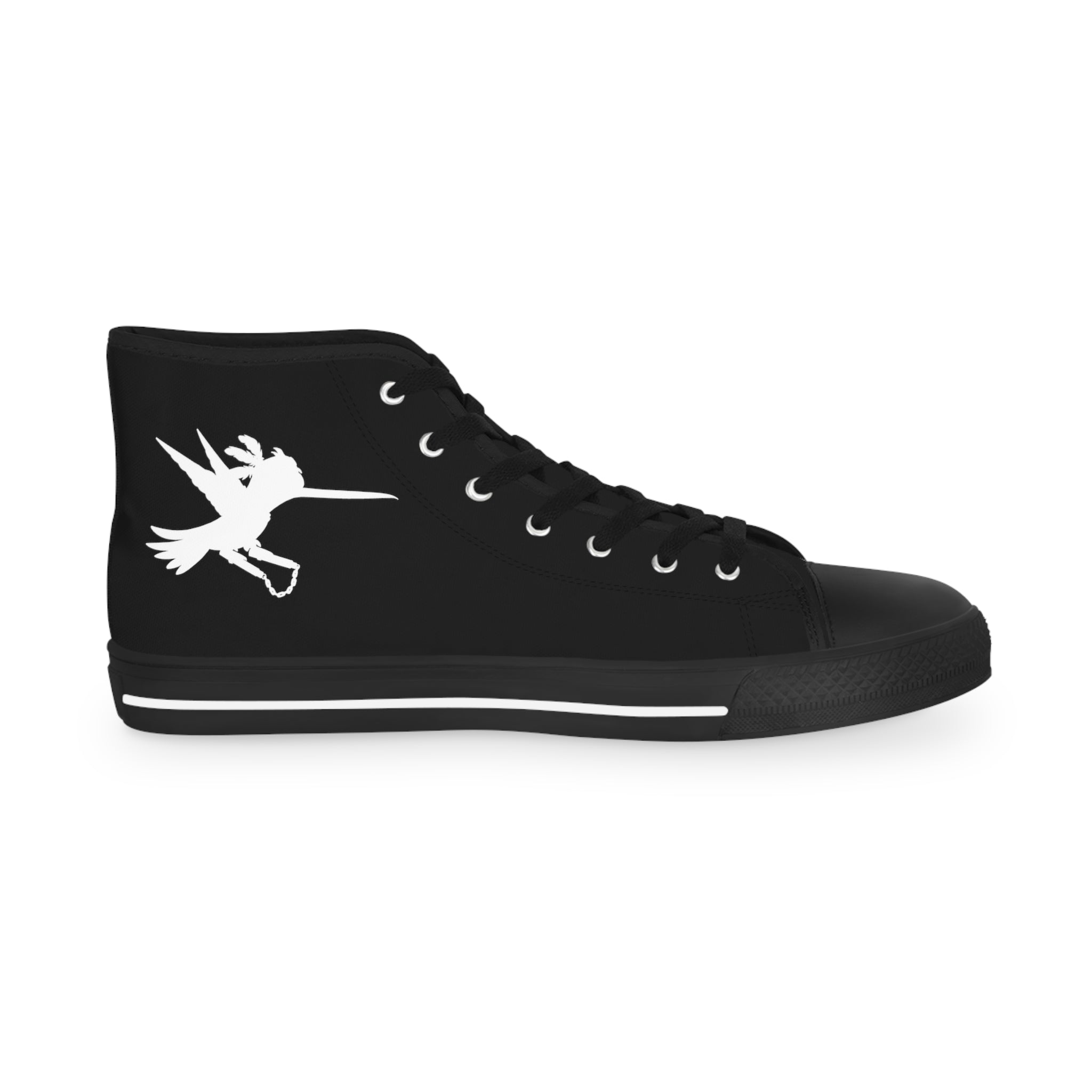 Black Nunchucks Men's High Top Sneakers