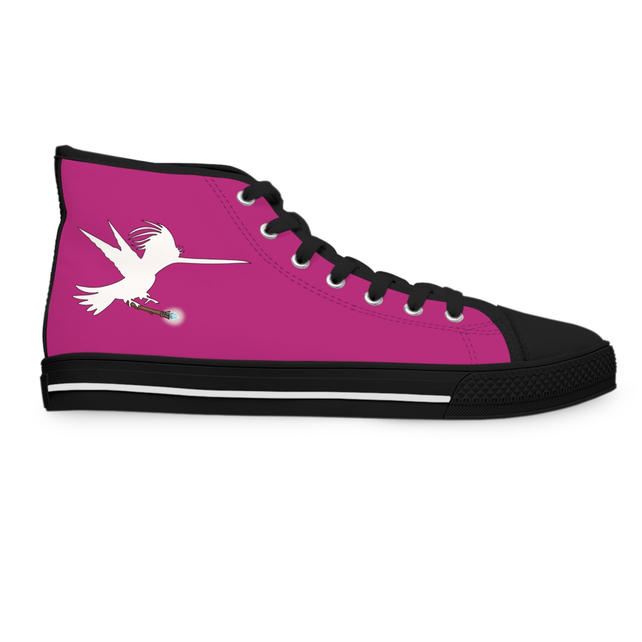 Fusia Wizard Wand Women's High Top Sneakers