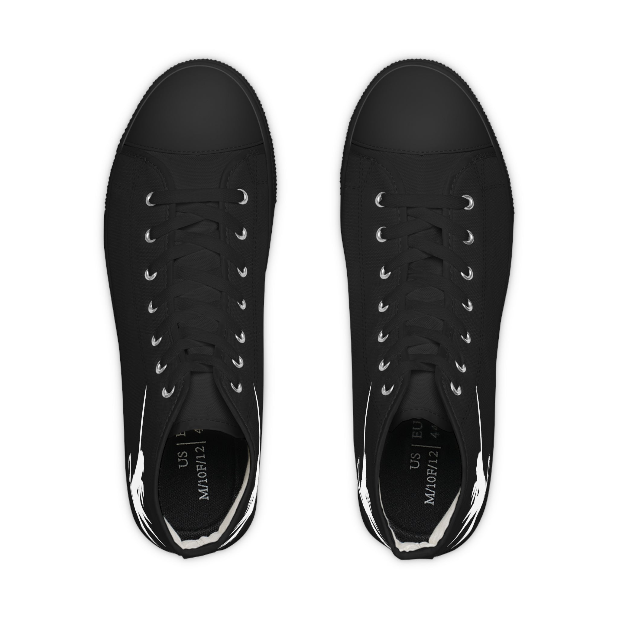 Black Nunchucks Men's High Top Sneakers