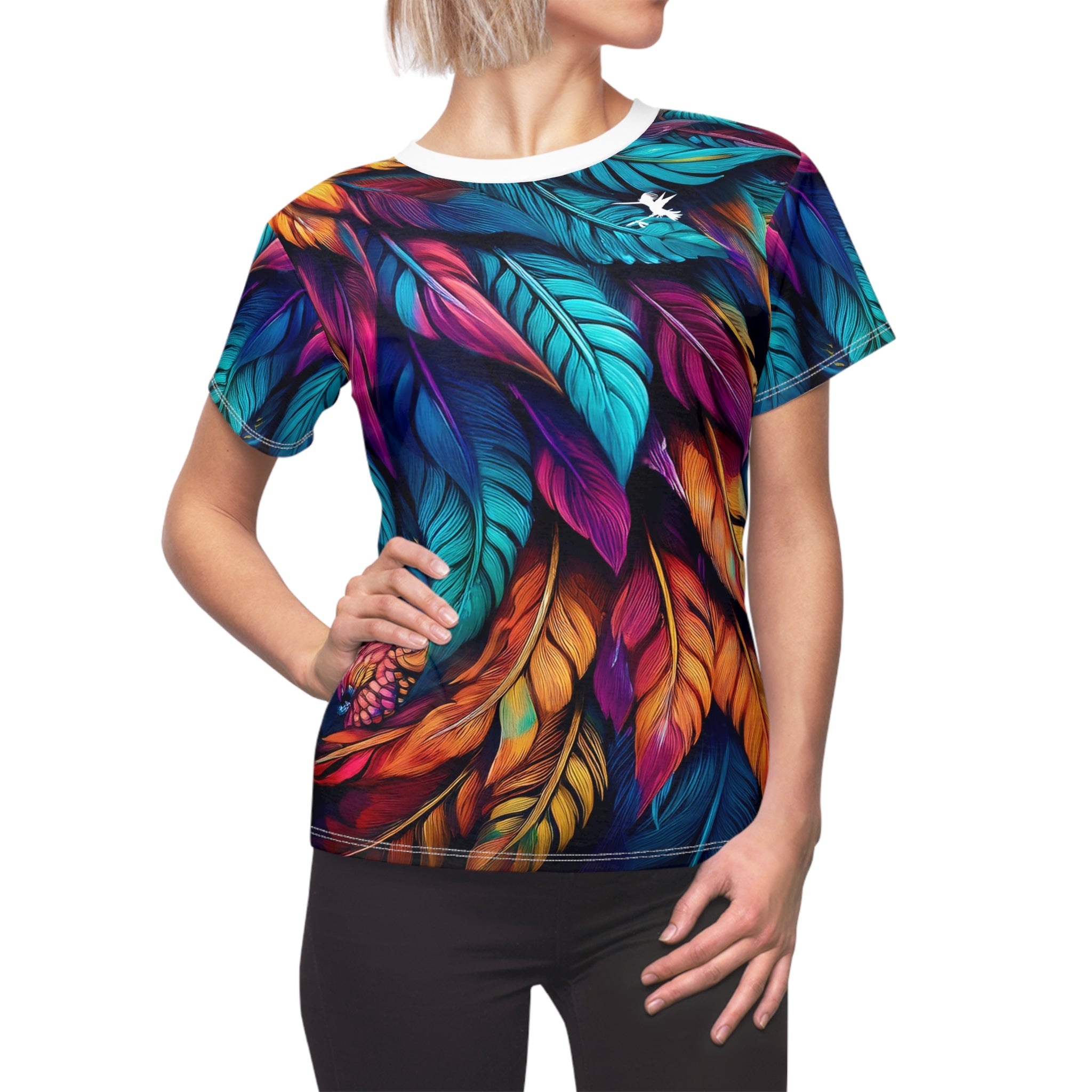 Colorful Feathers Women's Performance Tee