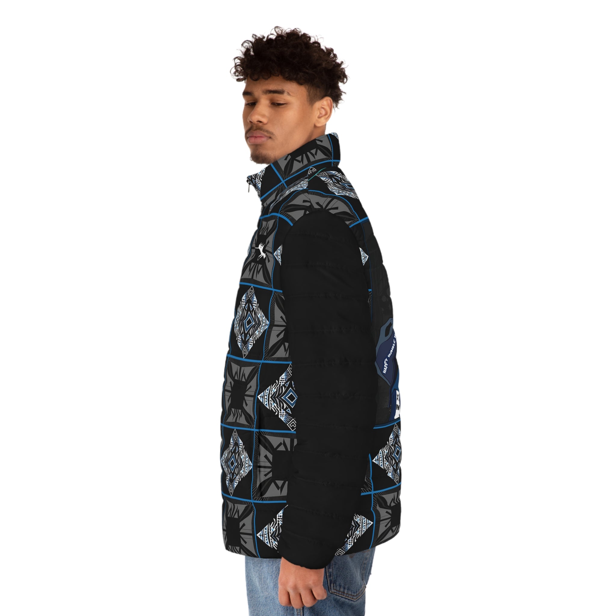 Tribal Anime Puffer Jacket