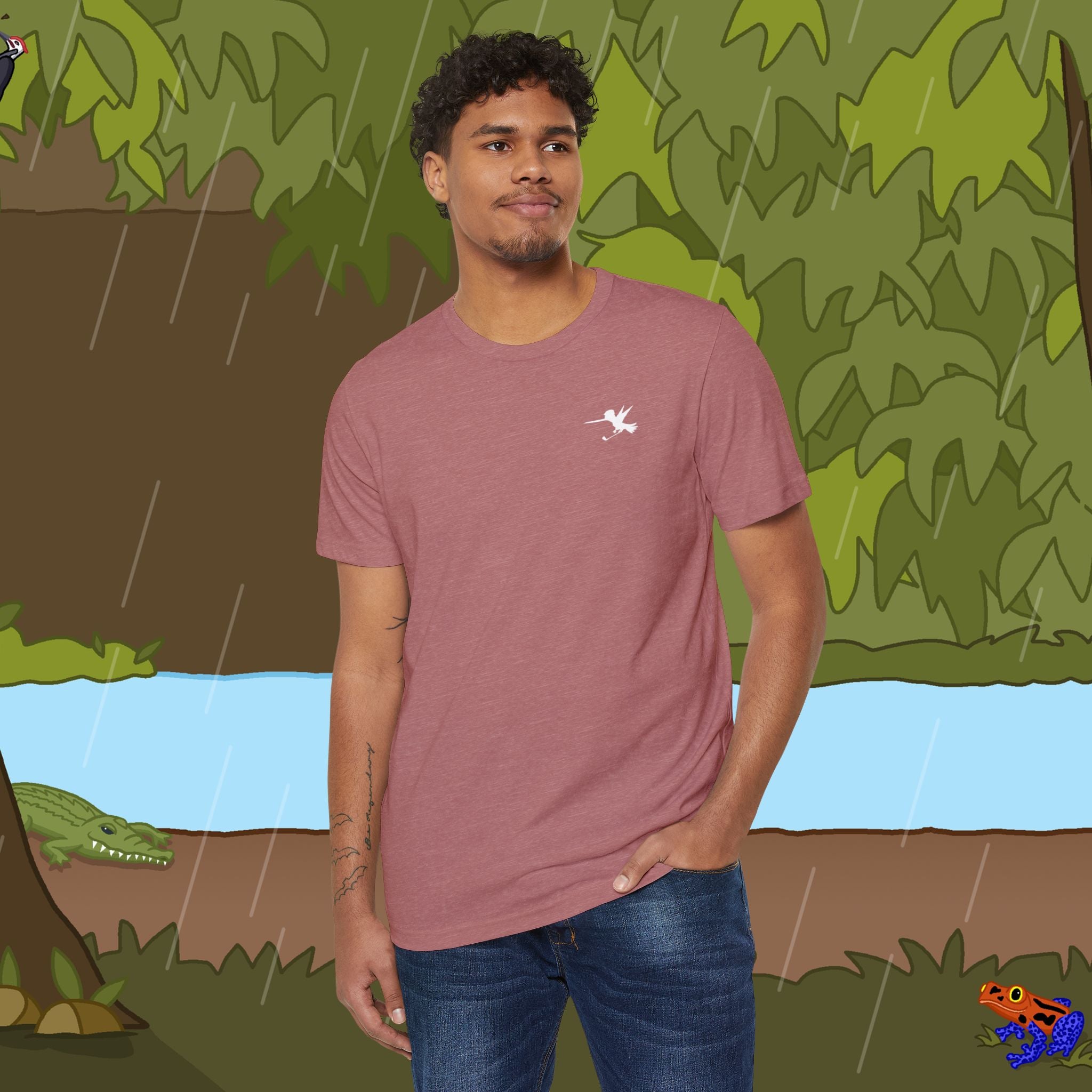 Golfer Recycled Organic T-Shirt