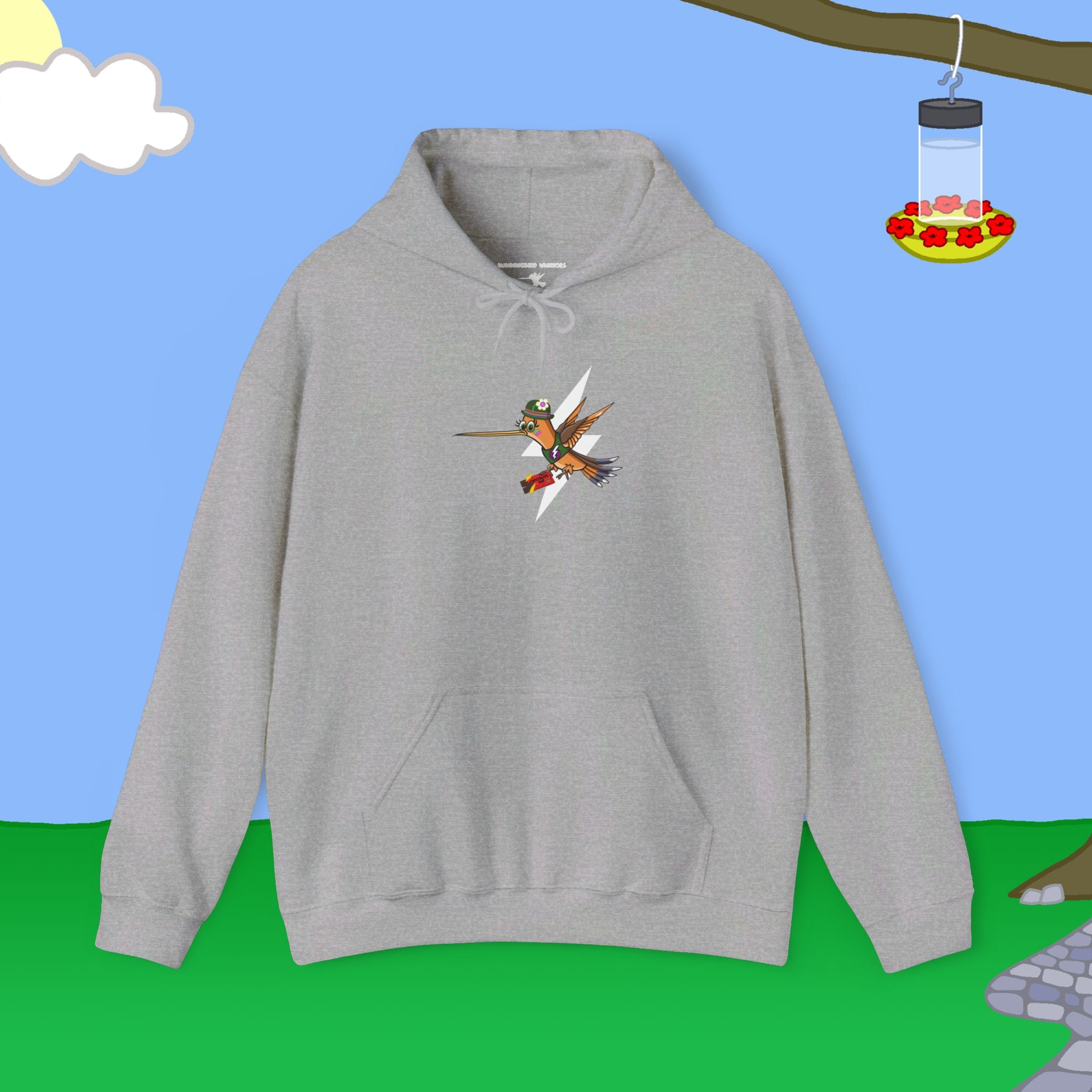 Hummingbird Warriors Chocolate Bar Heavy Blend™ Hooded Sweatshirt