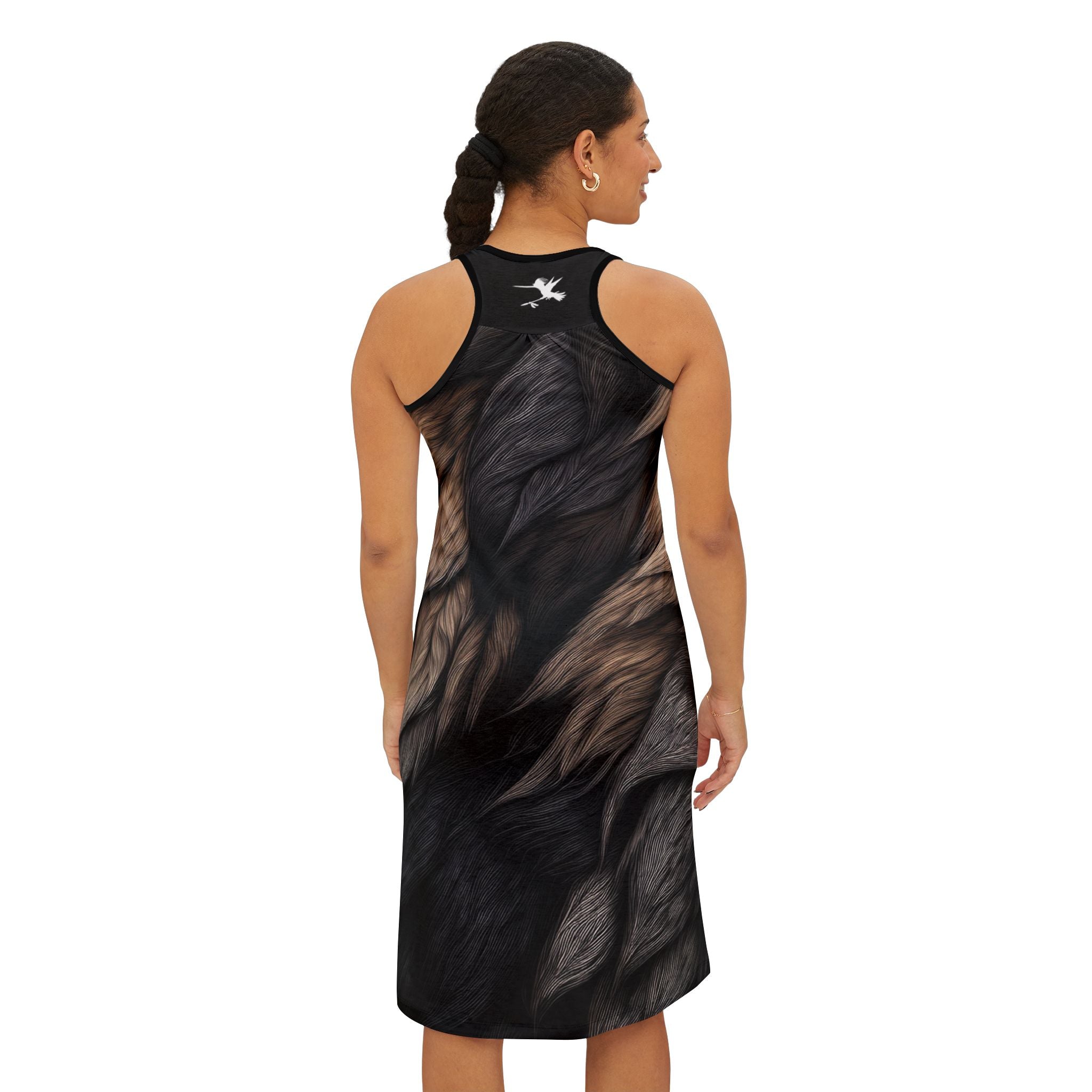 Wolf Fur Spear Racerback Dress