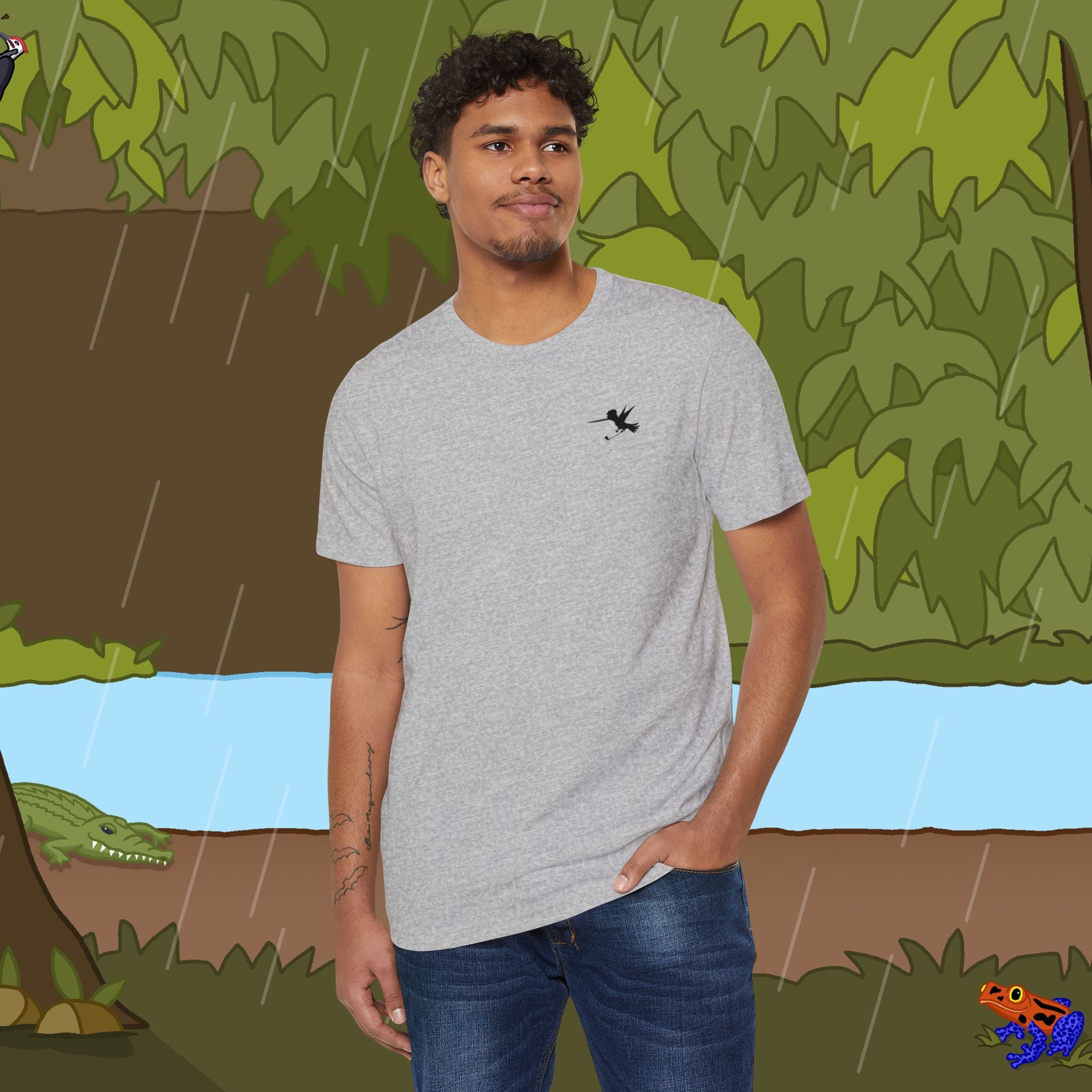 Golfer Recycled Organic T-Shirt