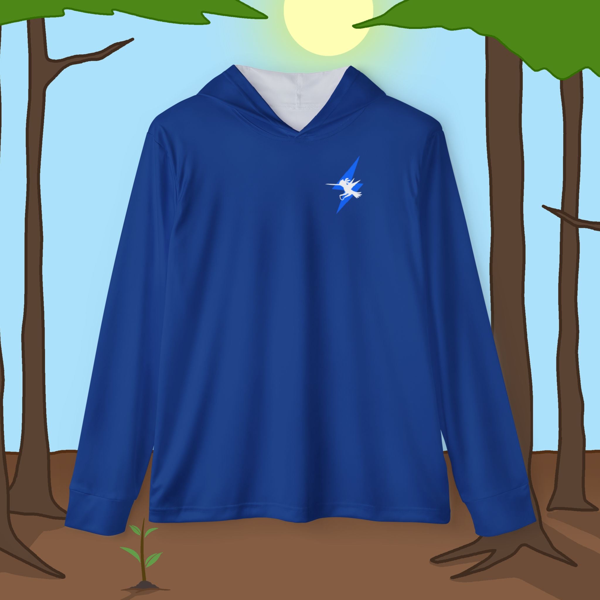 Blue Warmup Sports Hoodie