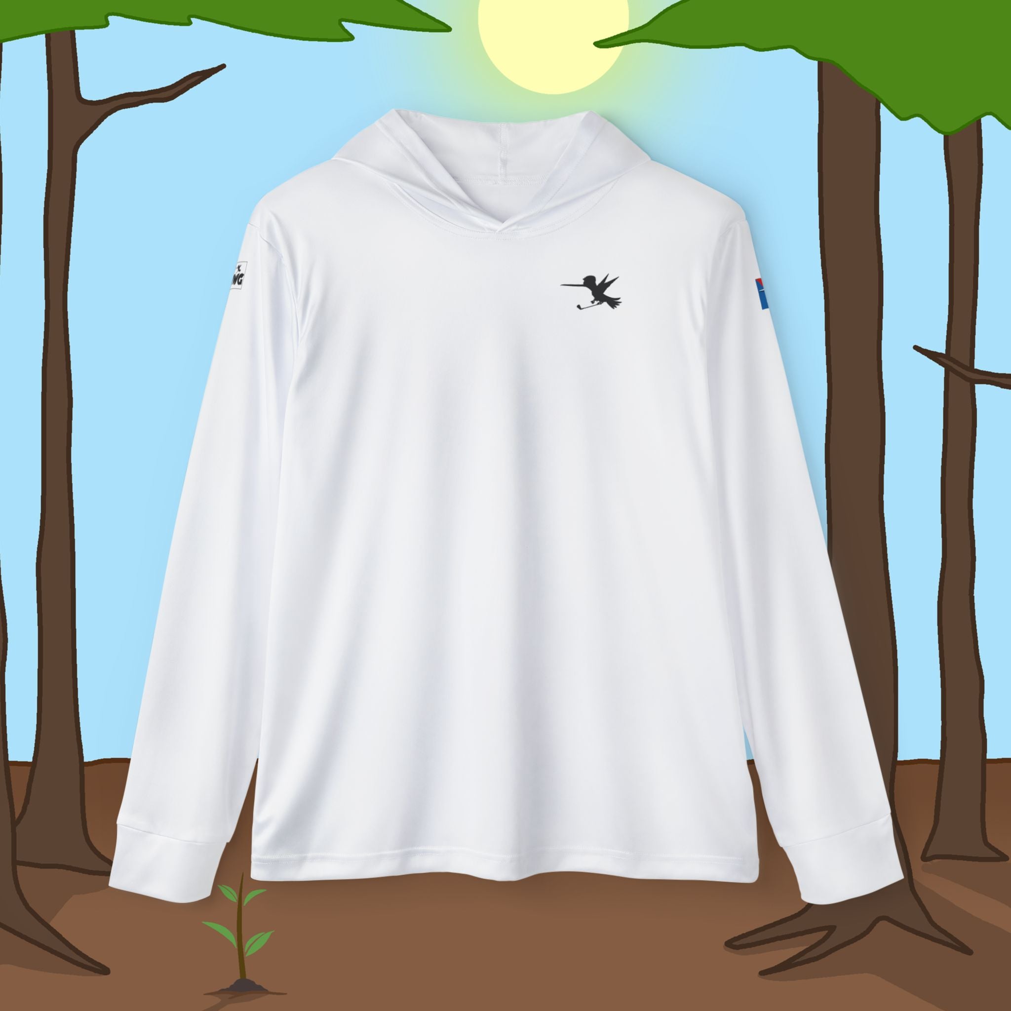 Golf White Warmup Sports Hoodie