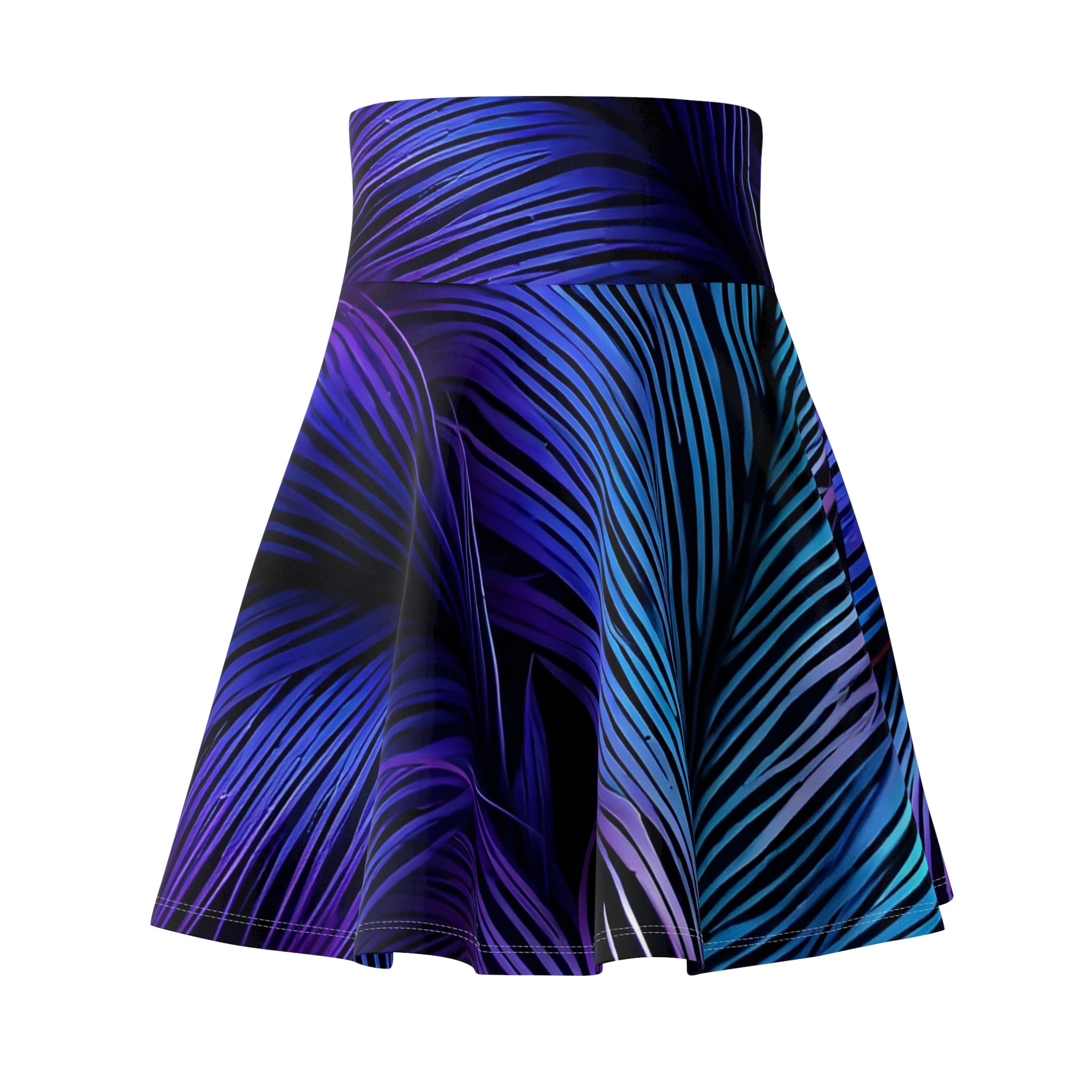 Purple Blue Feathers Skirt