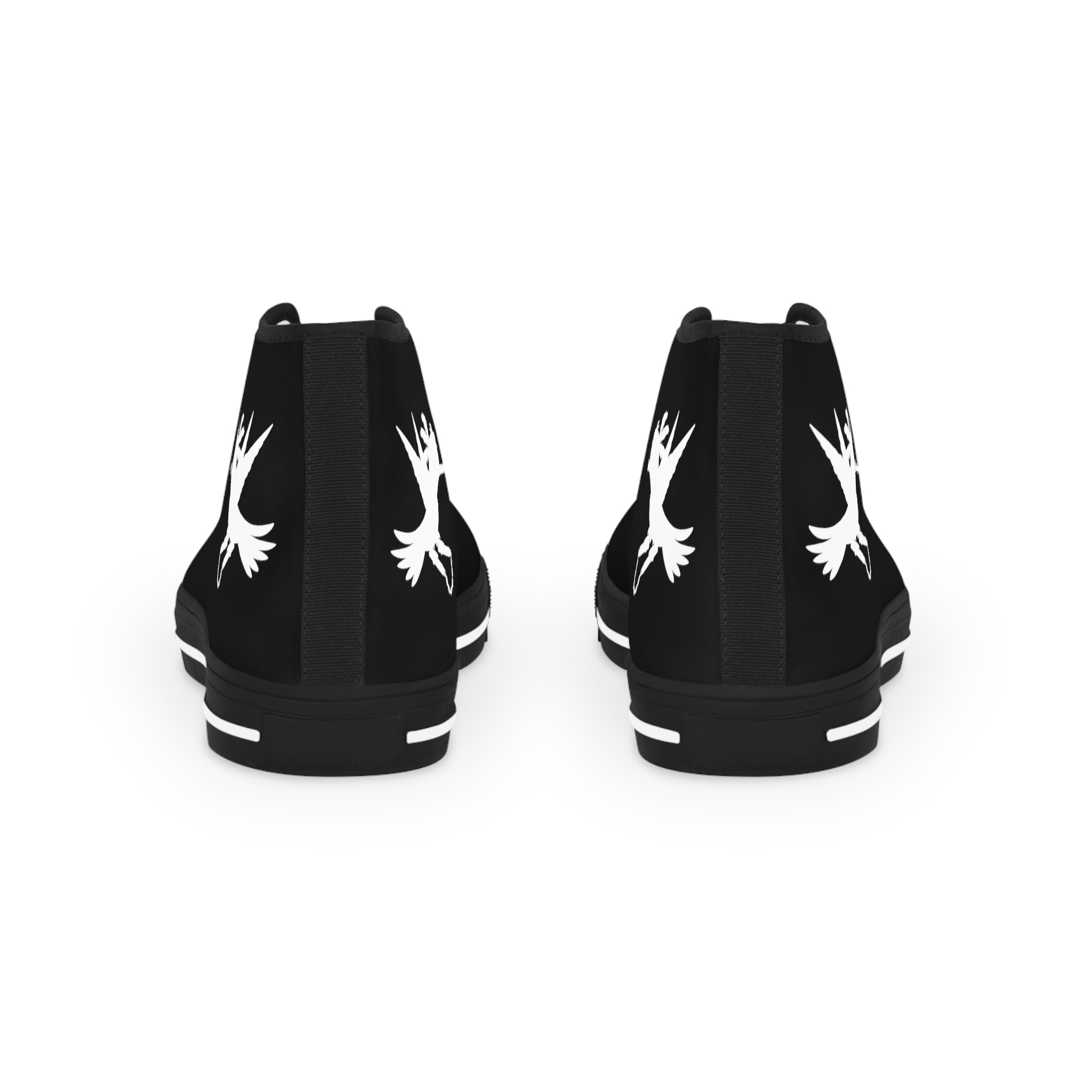 Black Nunchucks Men's High Top Sneakers