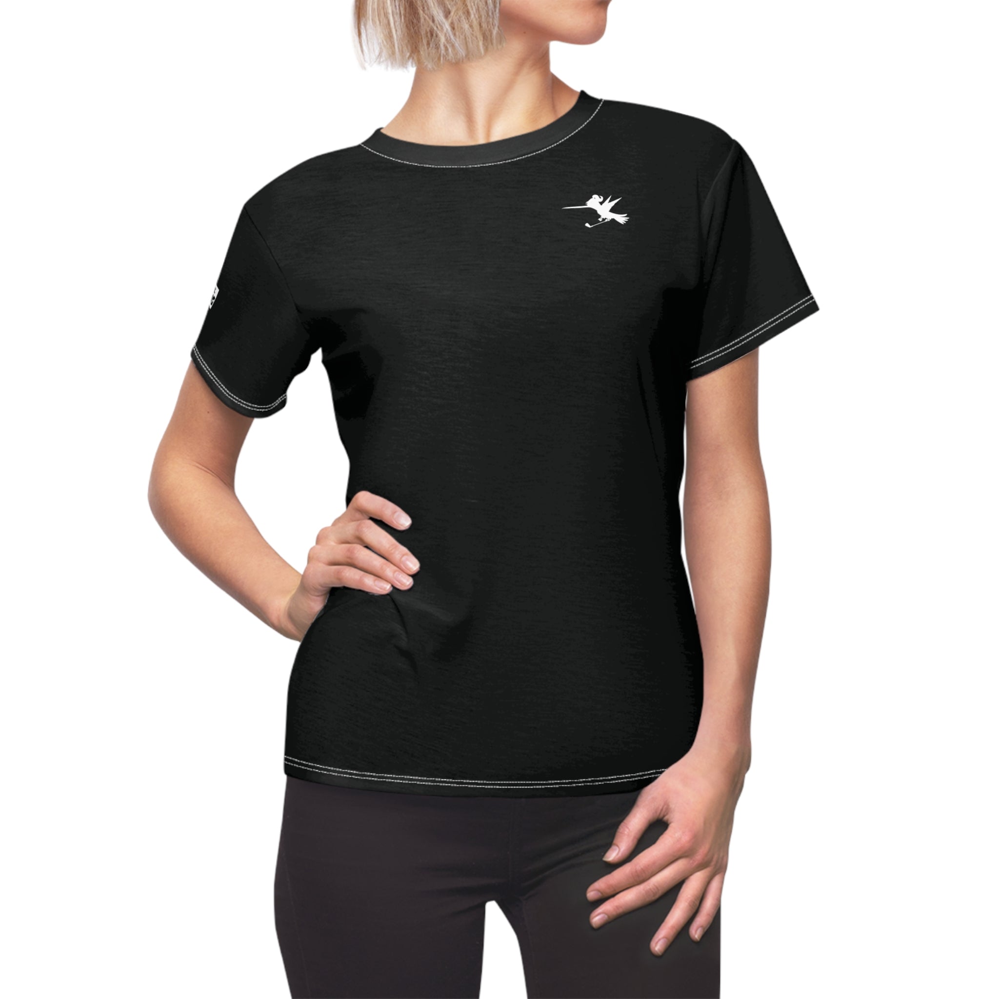 Golfer Black Women's Performance Tee