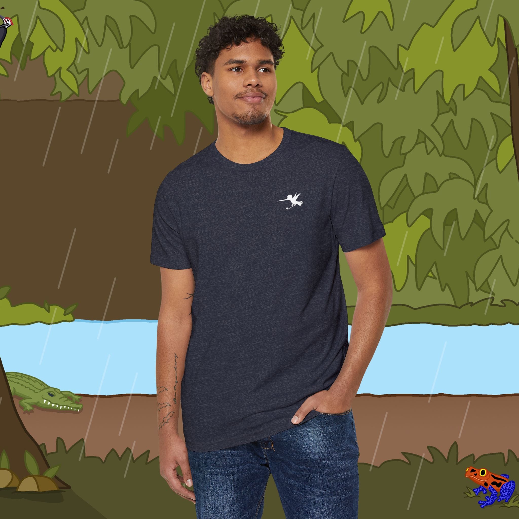 Golfer Recycled Organic T-Shirt