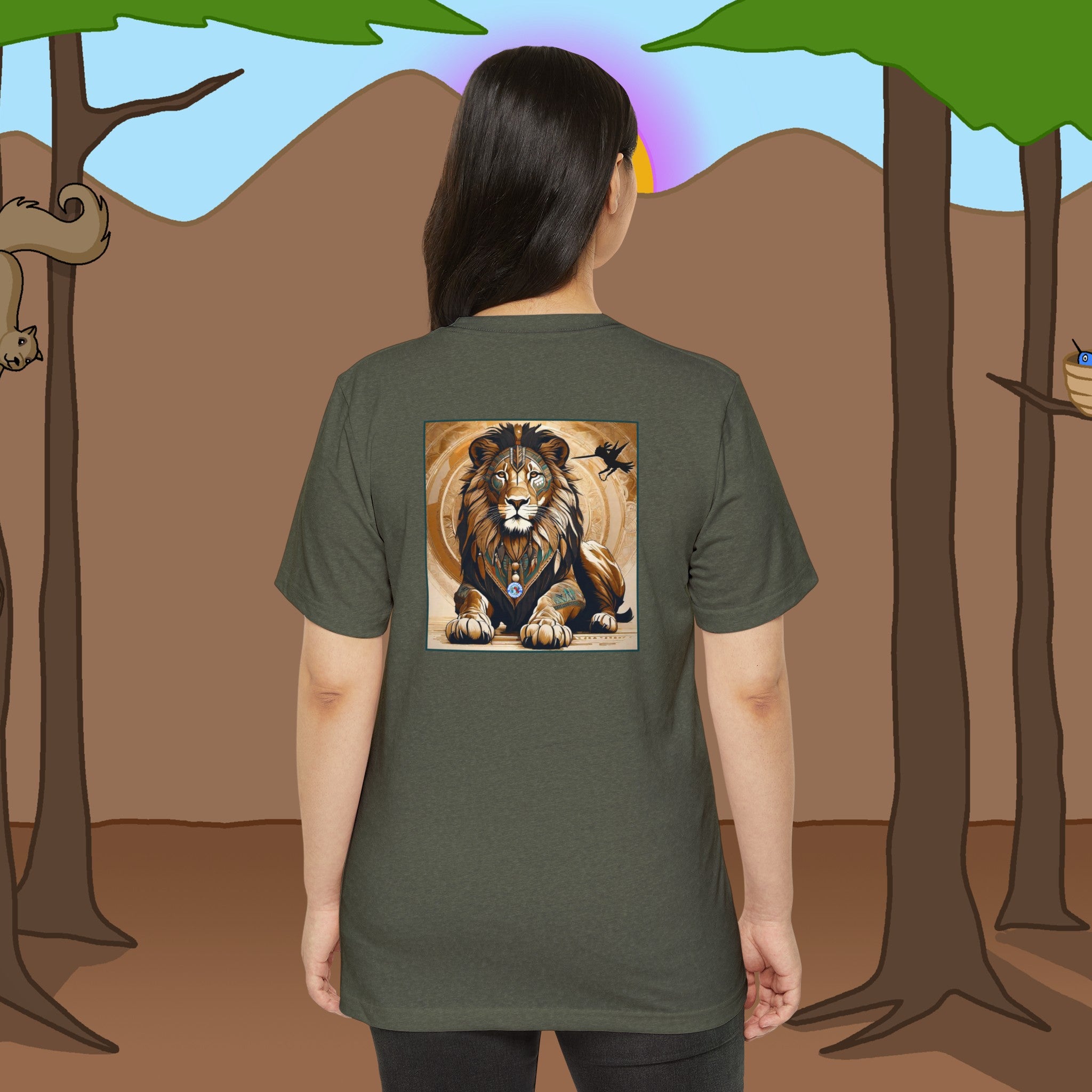 Lion Recycled Organic Loose Fit T-Shirt