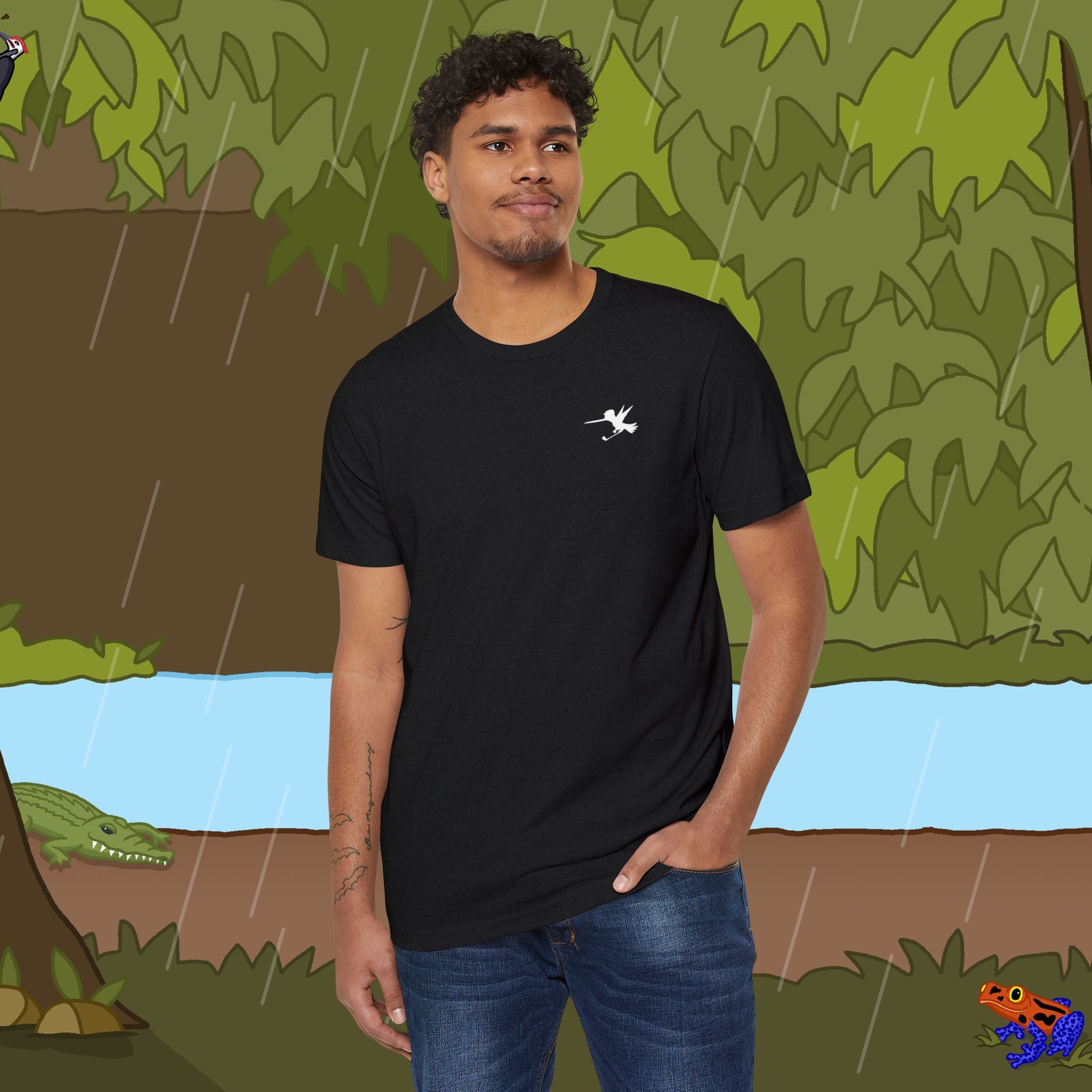 Golfer Recycled Organic T-Shirt