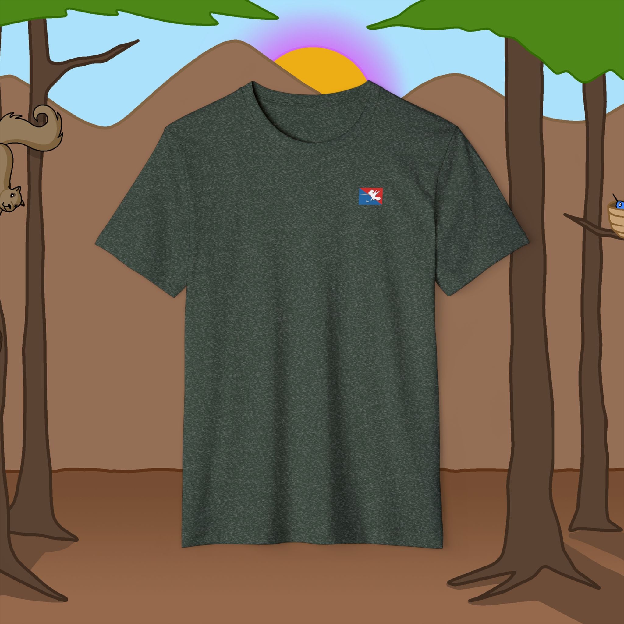 Golf Logo Recycled Organic Loose Fit T-Shirt