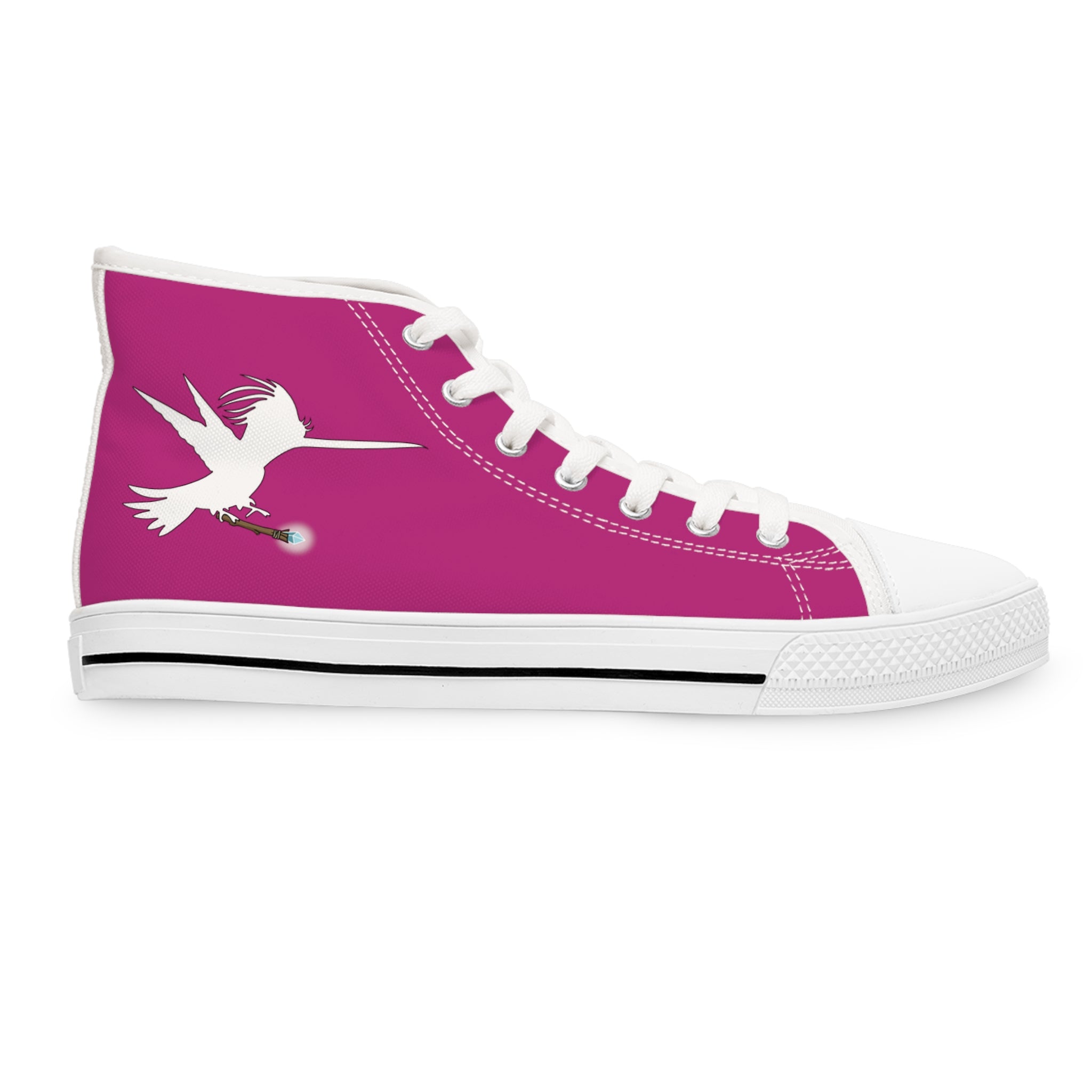 Fusia Wizard Wand Women's High Top Sneakers