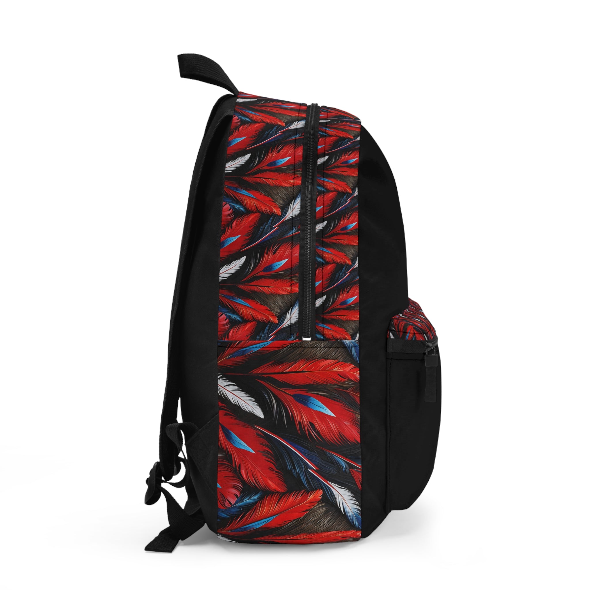 R&B Feather Black Backpack