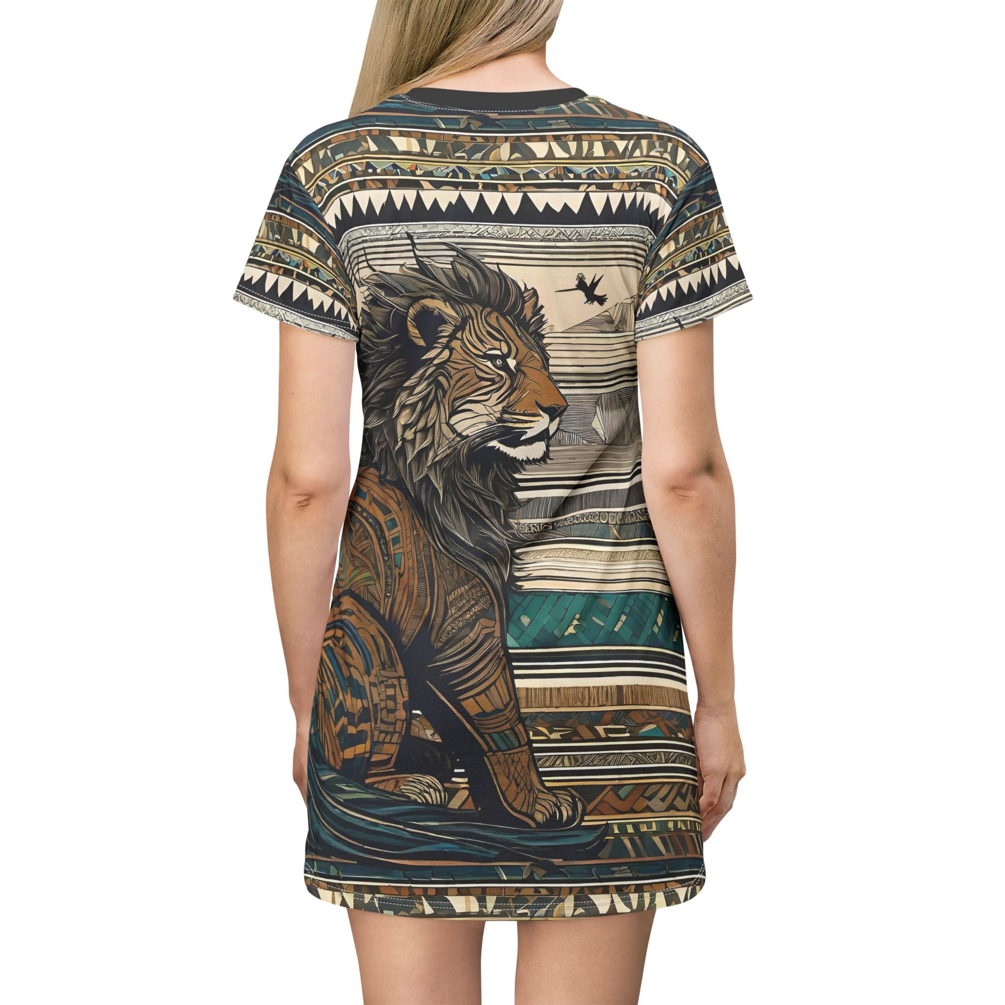 Lion Diamond Ring T-Shirt Dress