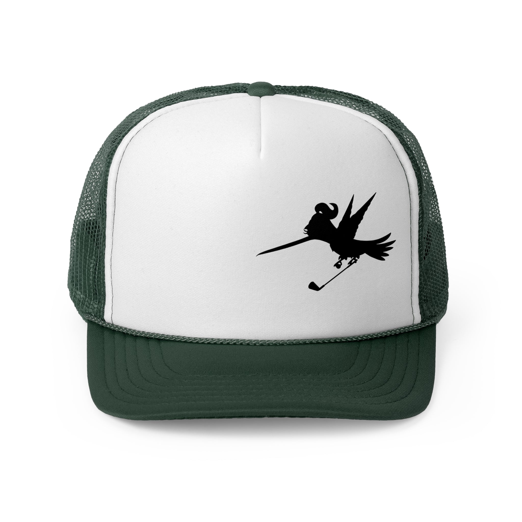 Golf Girl Silhouette Trucker Caps