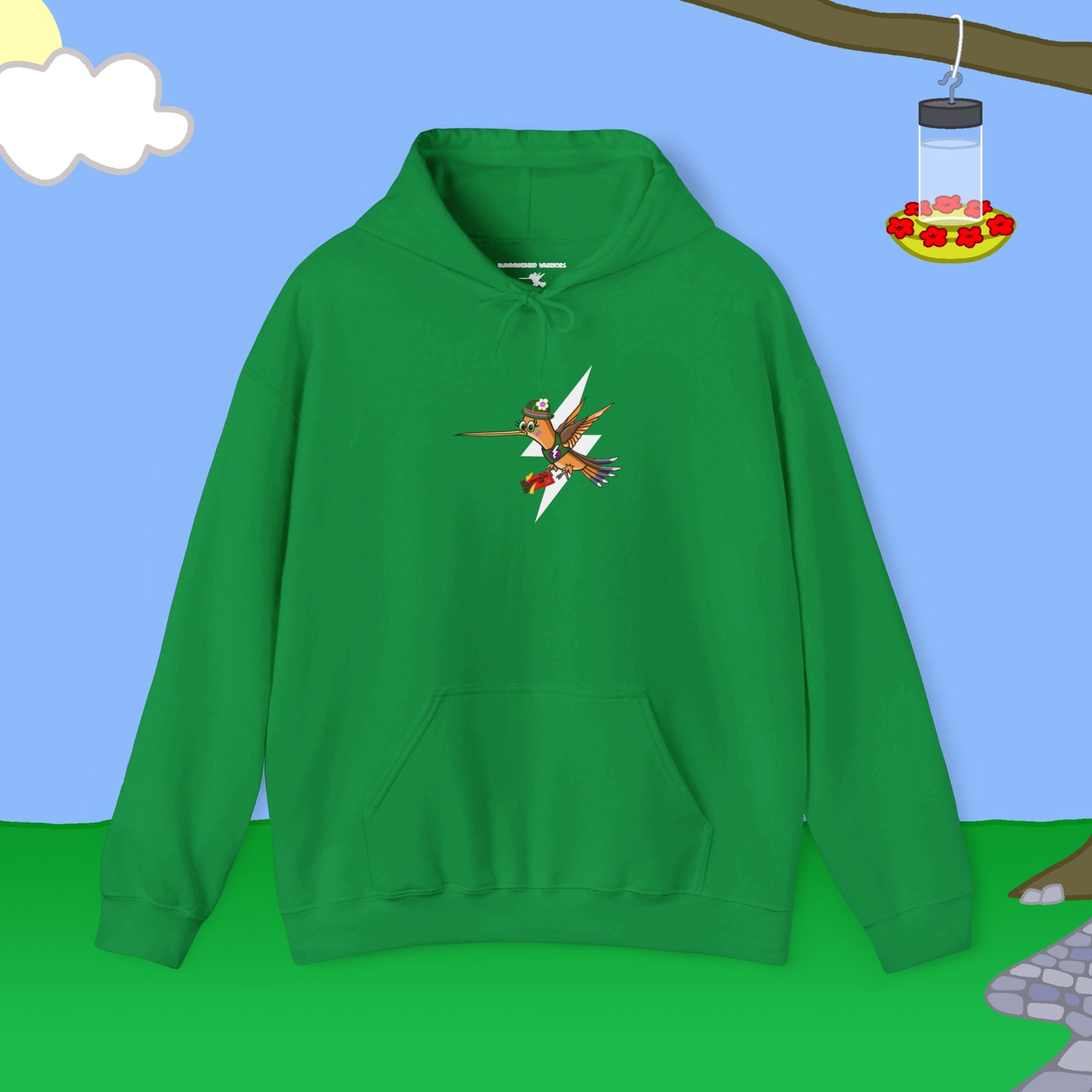 Hummingbird Warriors Chocolate Bar Heavy Blend™ Hooded Sweatshirt