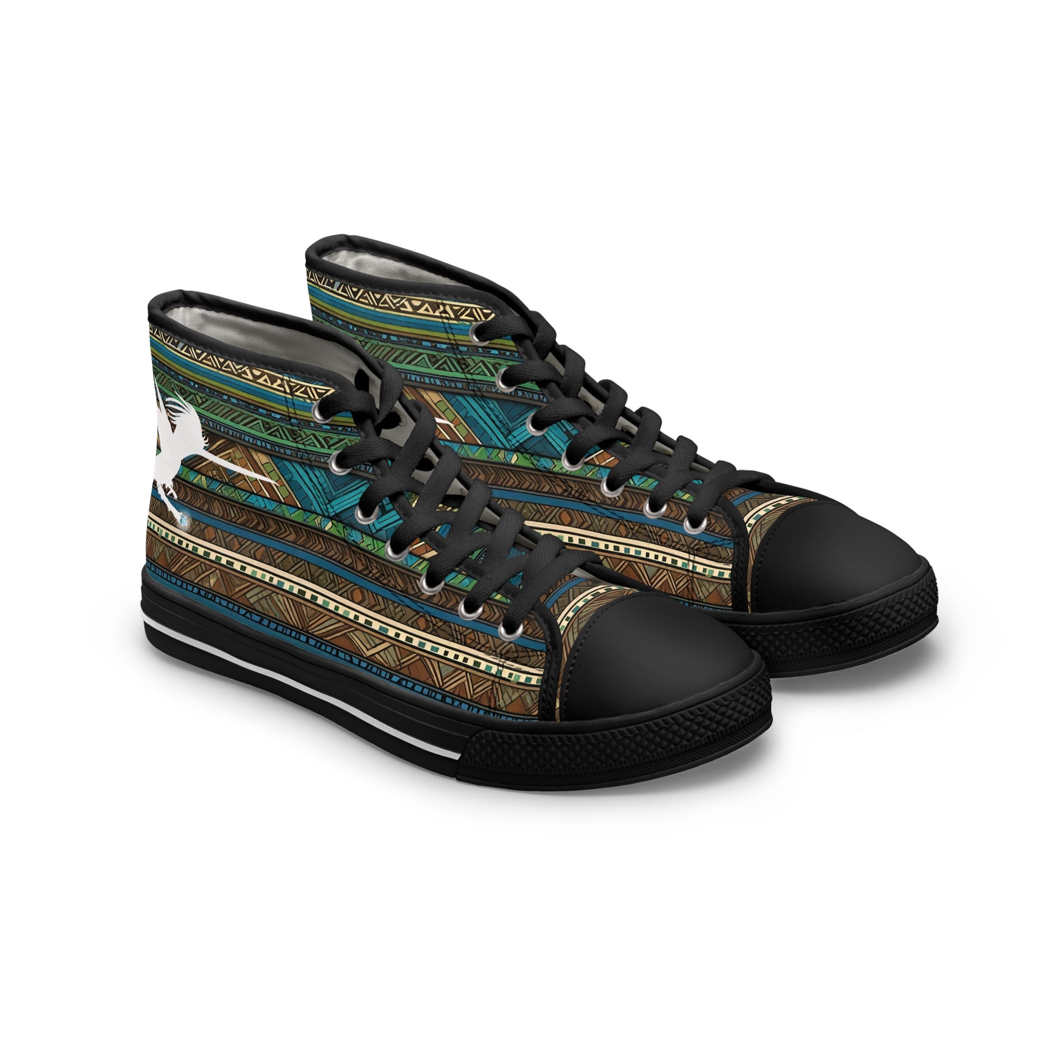 Tribal Wizard Wand Women's High Top Sneakers