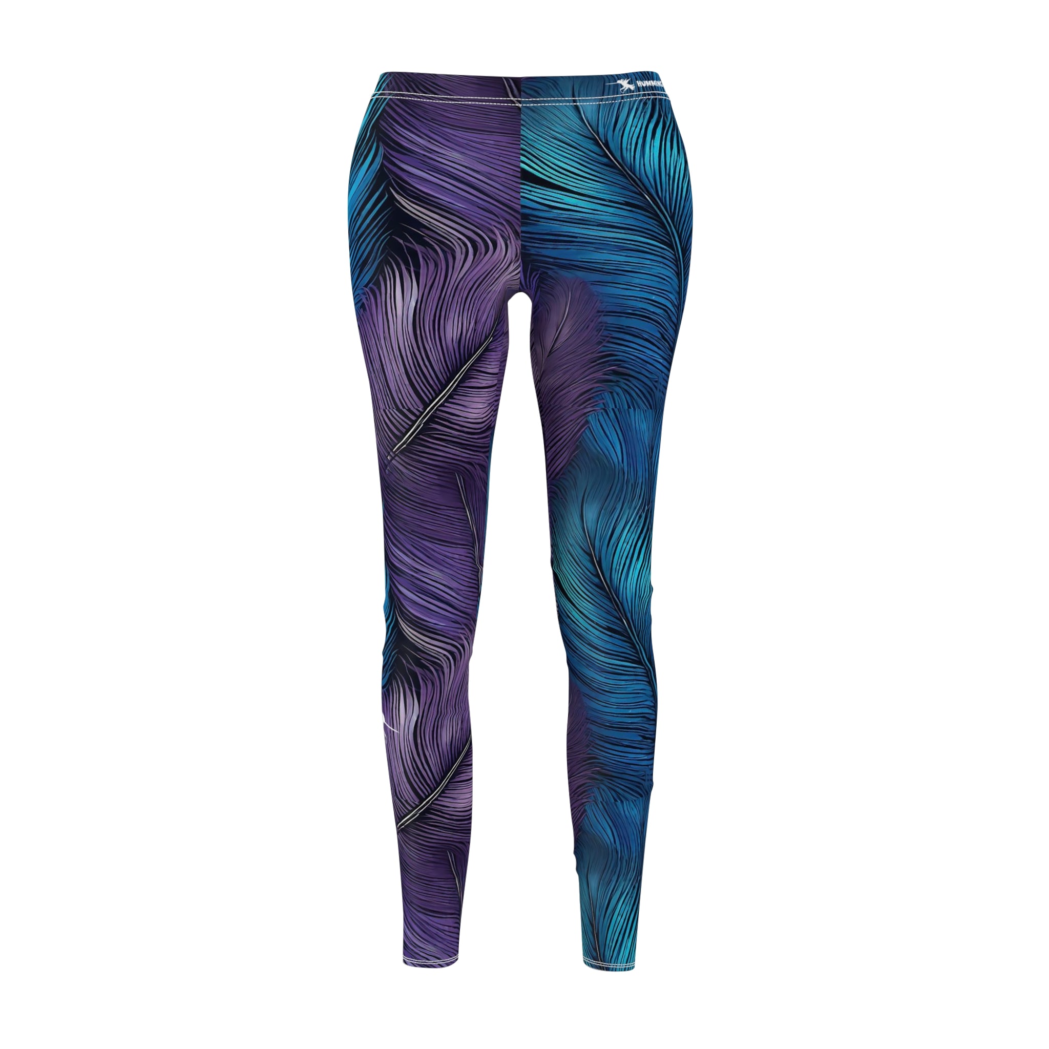 Purple Blue Plume Leggings