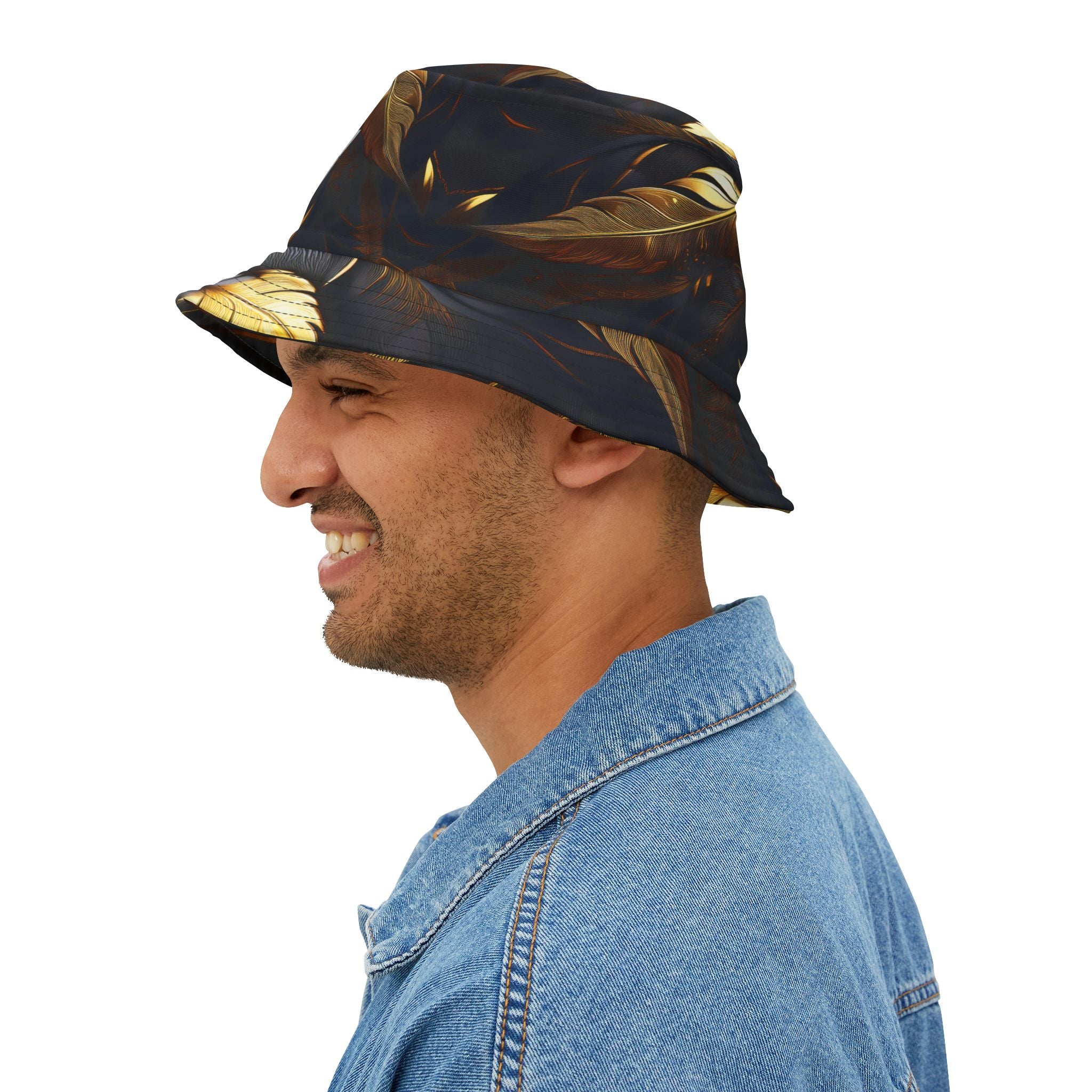 Golden Feathers Golf Bucket Hat