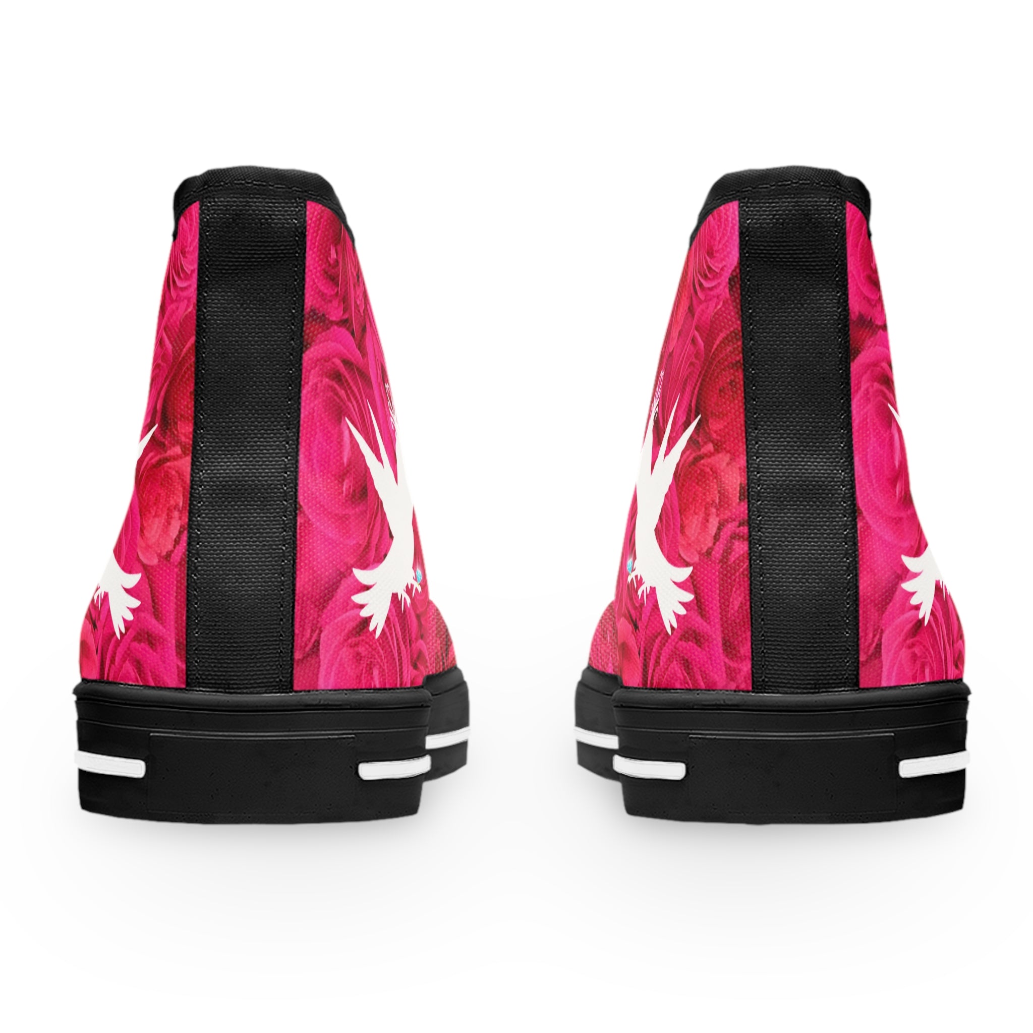 Diamond Ring Roses Women's High Top Sneakers