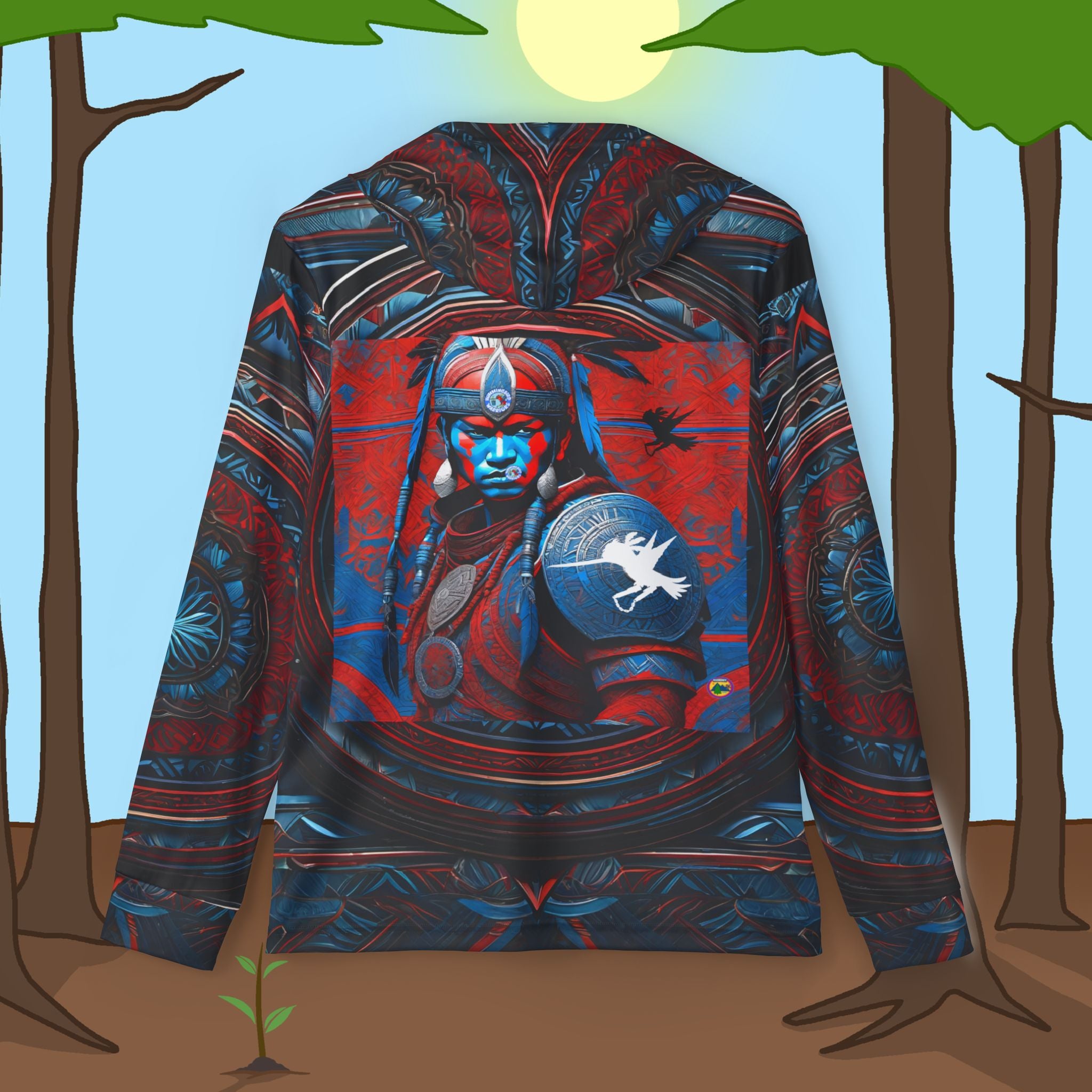 Tribal Shield Warmup Sports Hoodie