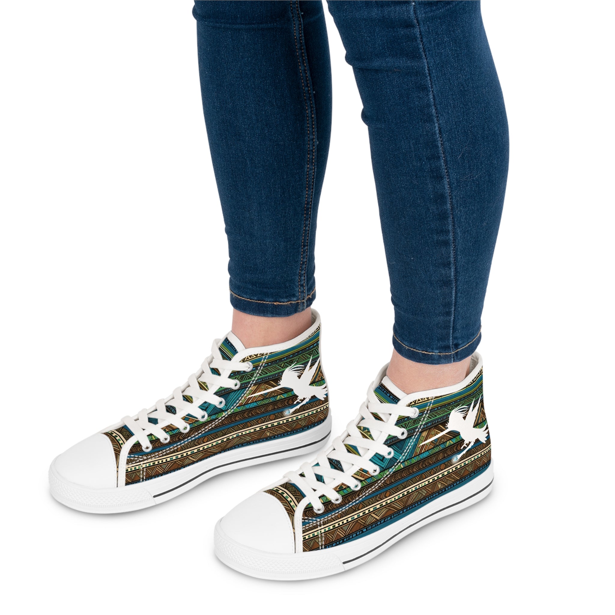 Tribal Wizard Wand Women's High Top Sneakers