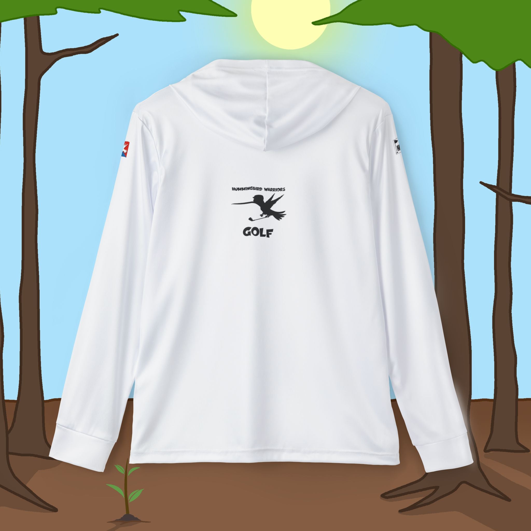 Golf White Warmup Sports Hoodie